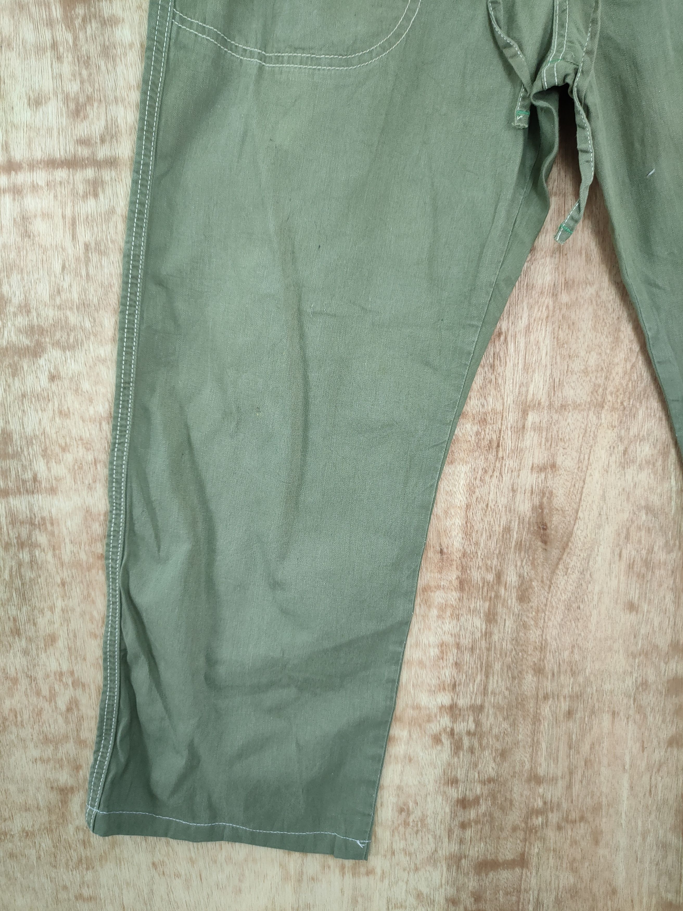 Edwin DL Edwin green japan cropped cargo multi pocket pants #817 Size US 35 - 2 Thumbnail