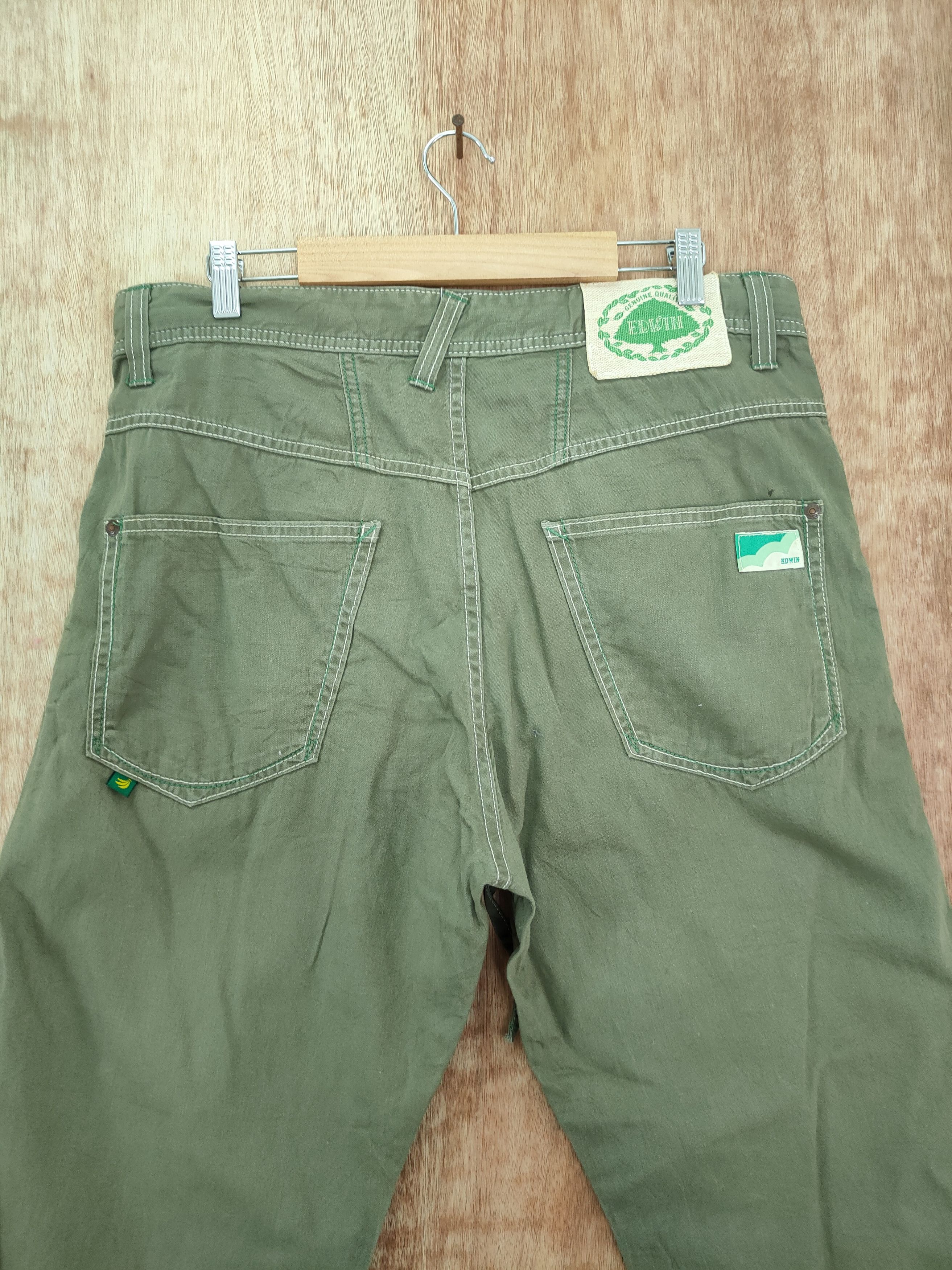 Edwin DL Edwin green japan cropped cargo multi pocket pants #817 Size US 35 - 9 Thumbnail