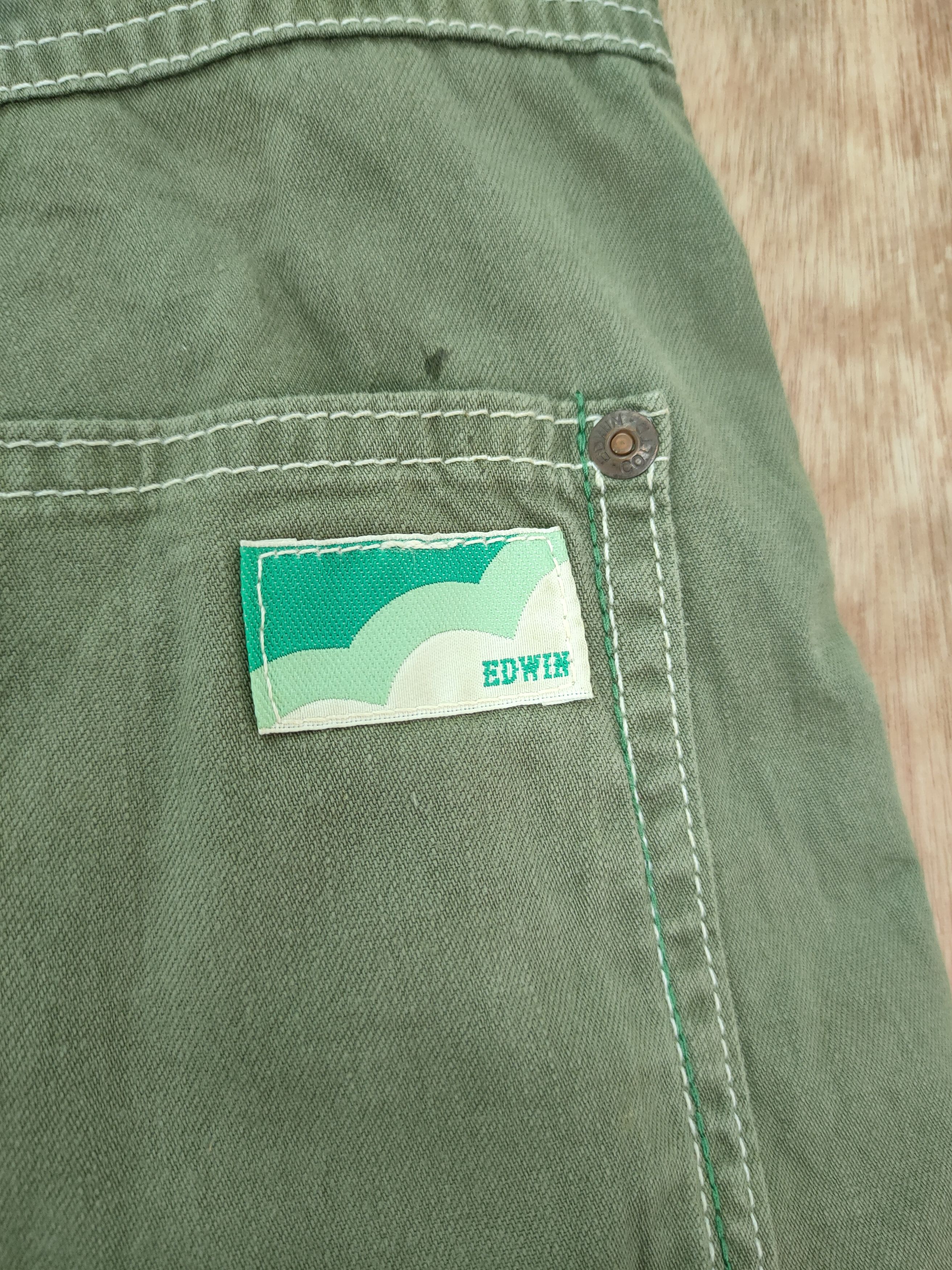 Edwin DL Edwin green japan cropped cargo multi pocket pants #817 Size US 35 - 11 Thumbnail