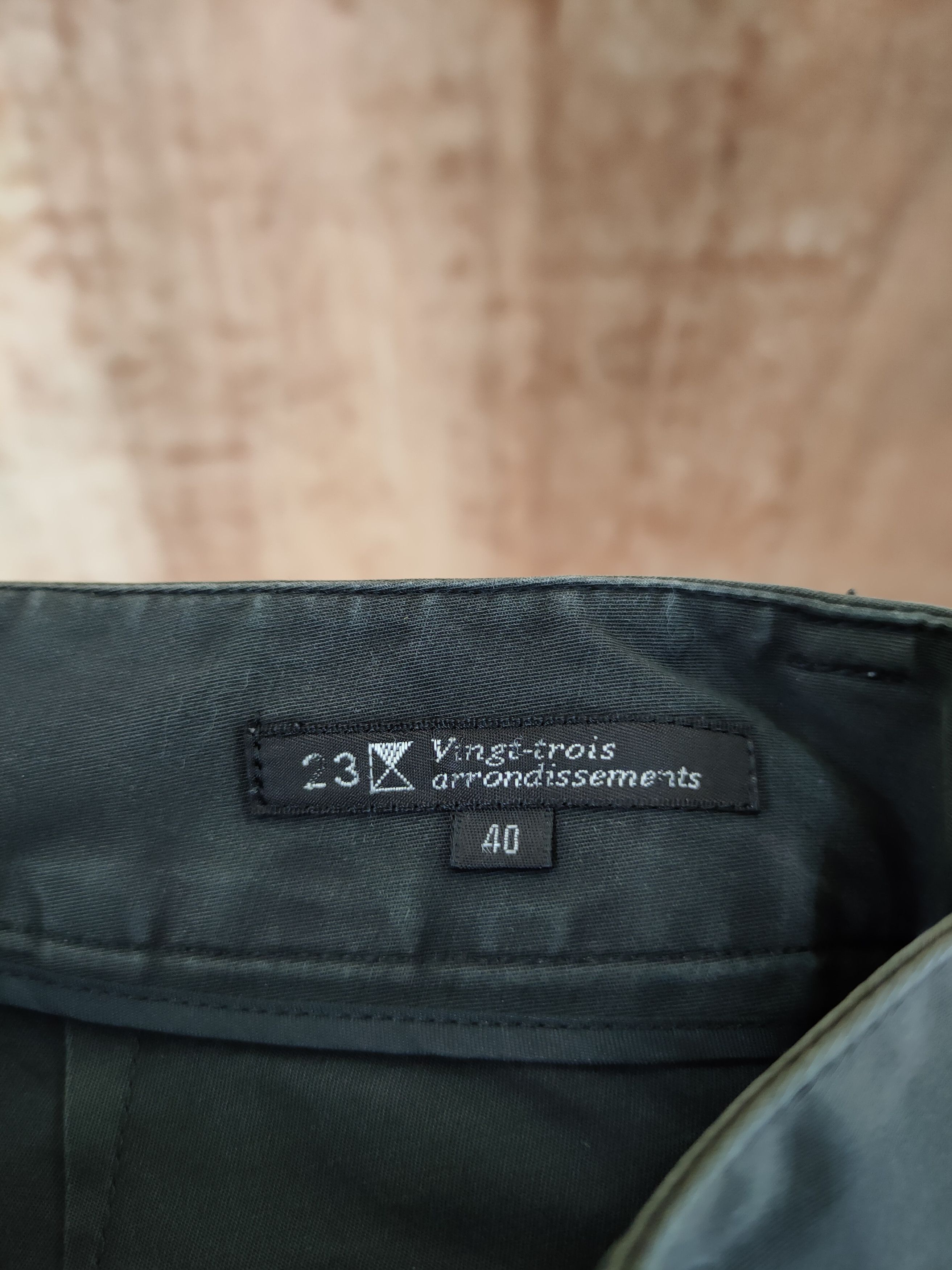 Japanese Brand DL Vingt-Trois black multi pocket cropped pants #46-309 Size 27" / US 4 / IT 40 - 9 Thumbnail