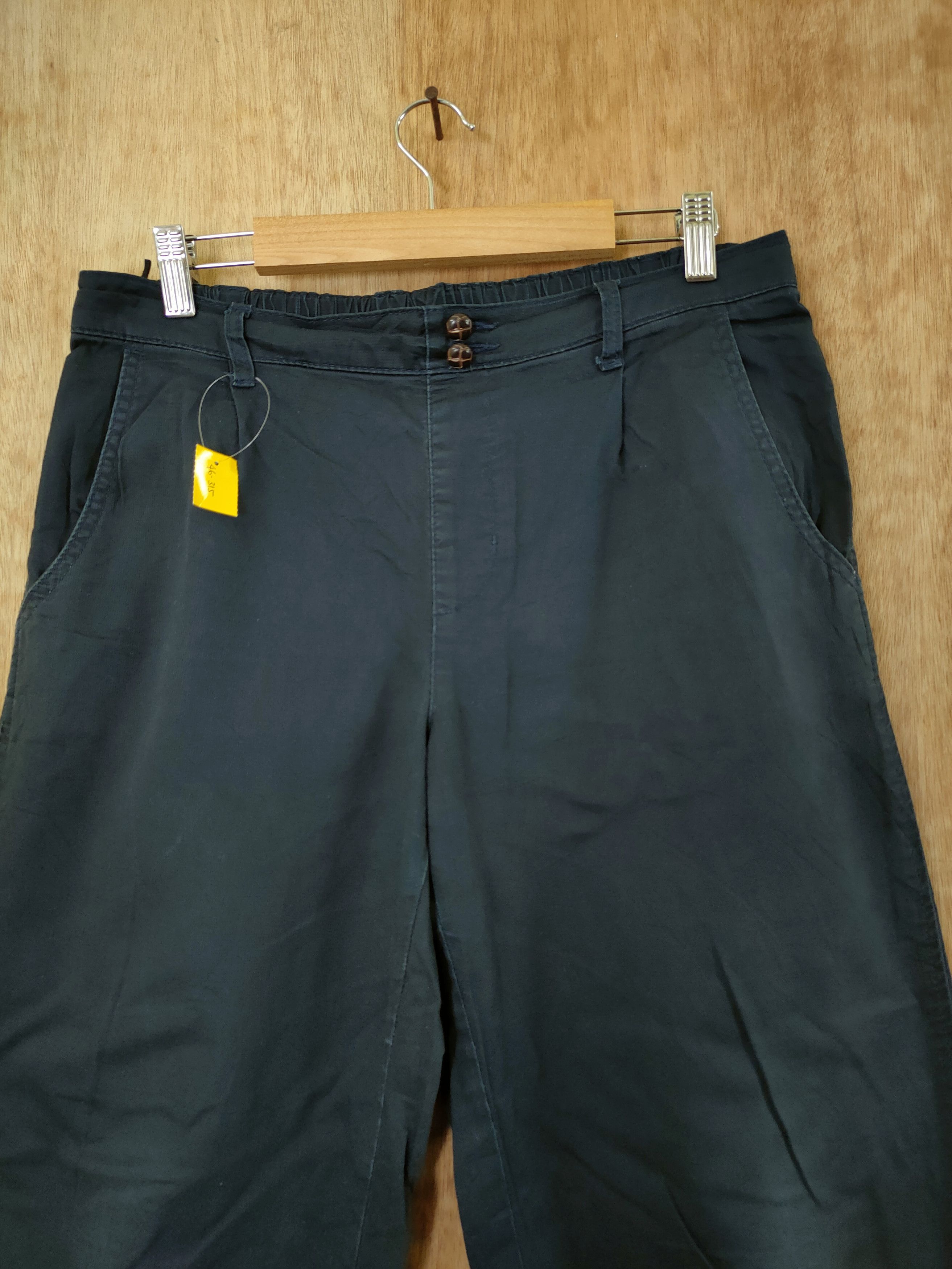 Japanese Brand DLL Self Service black cropped pants #46-315 Size US 30 / EU 46 - 5 Thumbnail