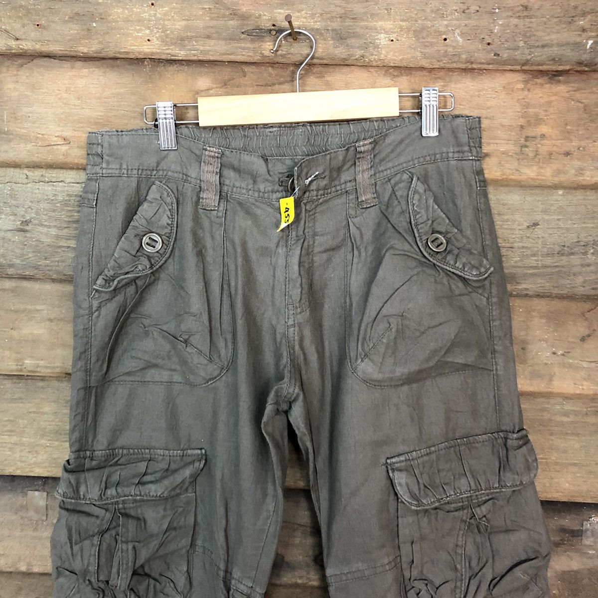 Japanese Brand Japanese Brand Grey multipocket tactical Cropped Pants #4559 Size US 30 / EU 46 - 2 Thumbnail