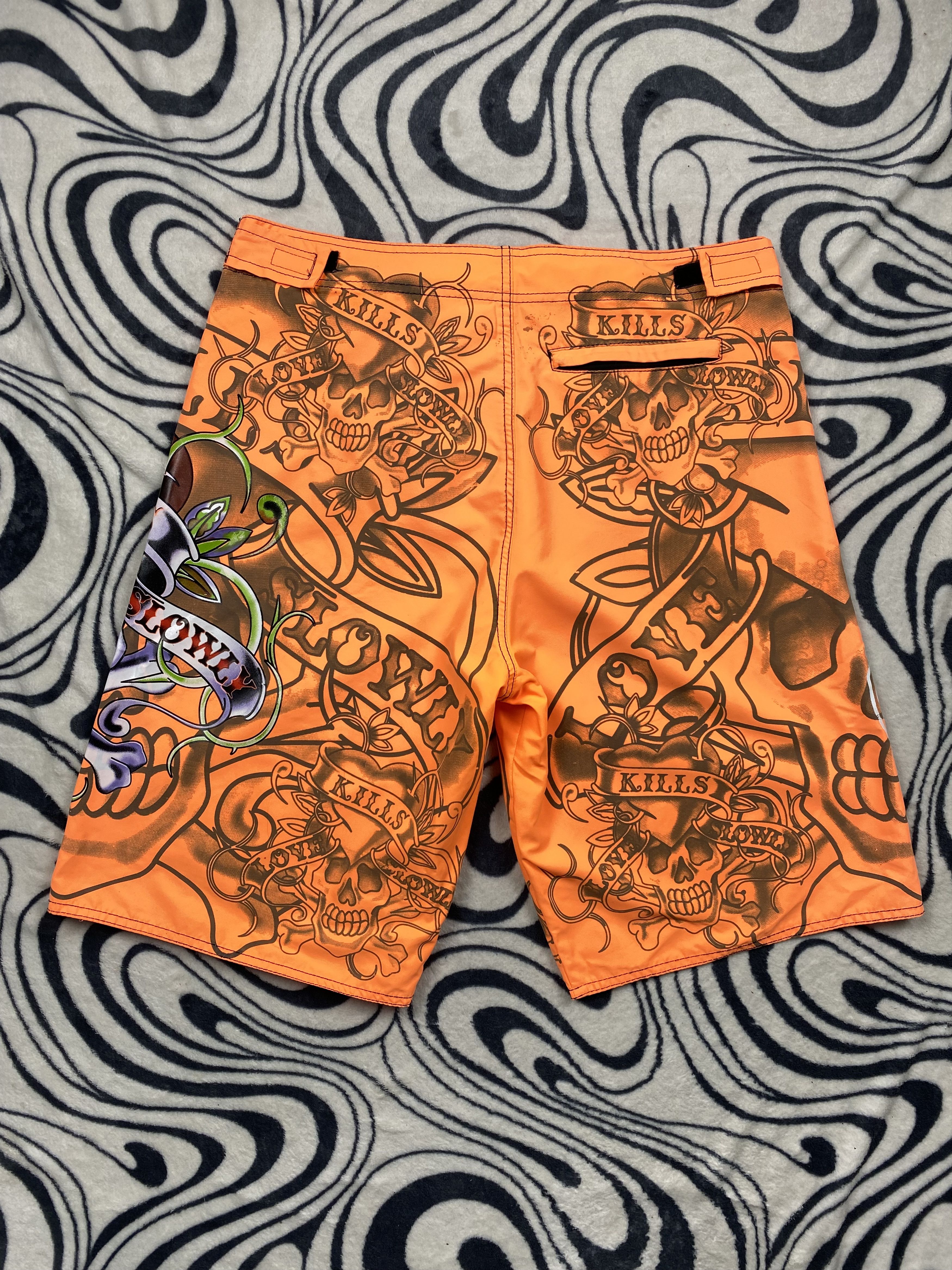 Christian Audigier × Ed Hardy ED HARDY BY CHRISTIAN AUDIGIER Swim Shorts Size US 36 / EU 52 - 6 Thumbnail
