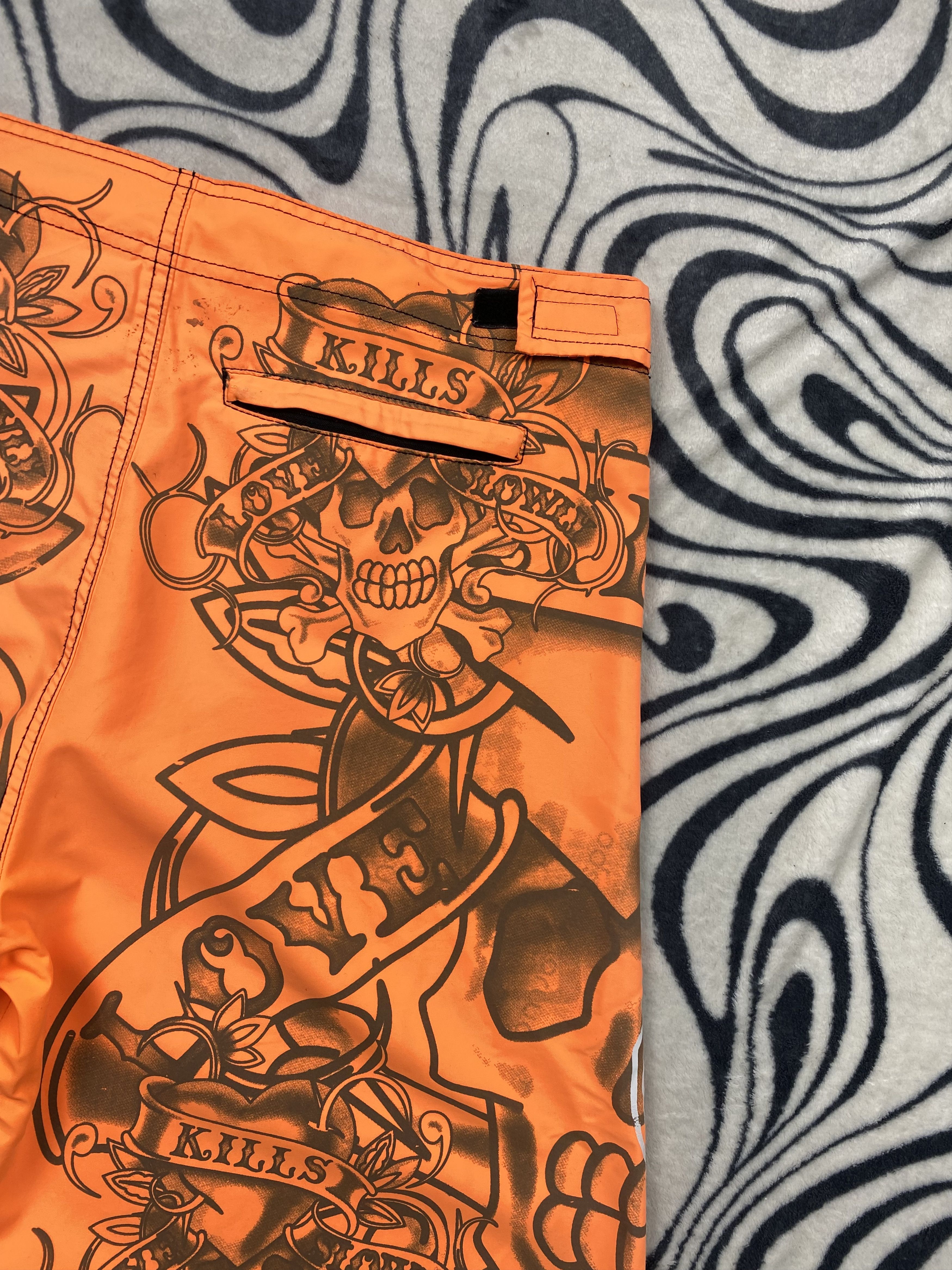 Christian Audigier × Ed Hardy ED HARDY BY CHRISTIAN AUDIGIER Swim Shorts Size US 36 / EU 52 - 8 Thumbnail