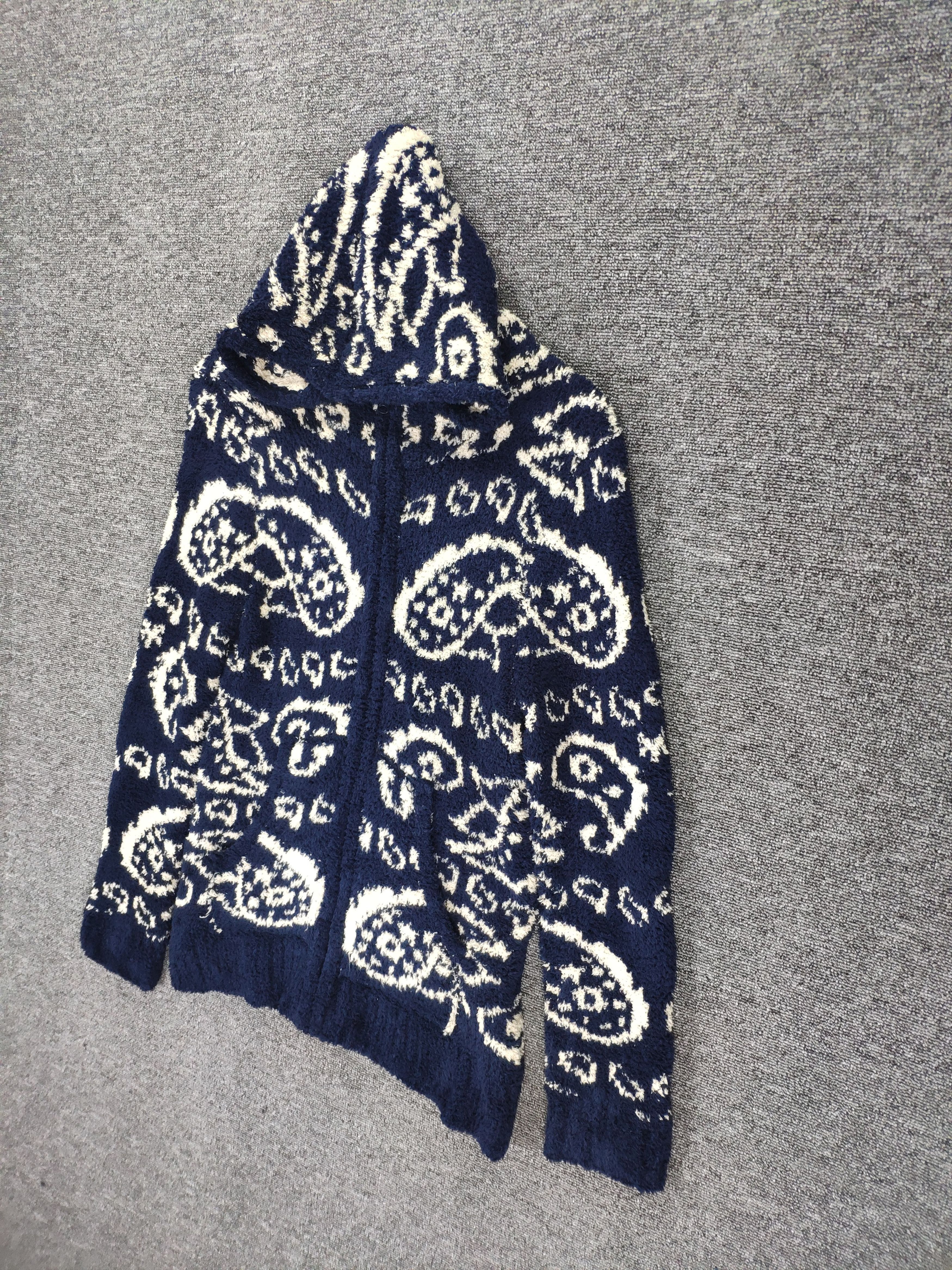 Japanese Brand × Vintage Vintage Fleece Hoodie Paisley Kapital Style Size S / US 4 / IT 40 - 2 Thumbnail