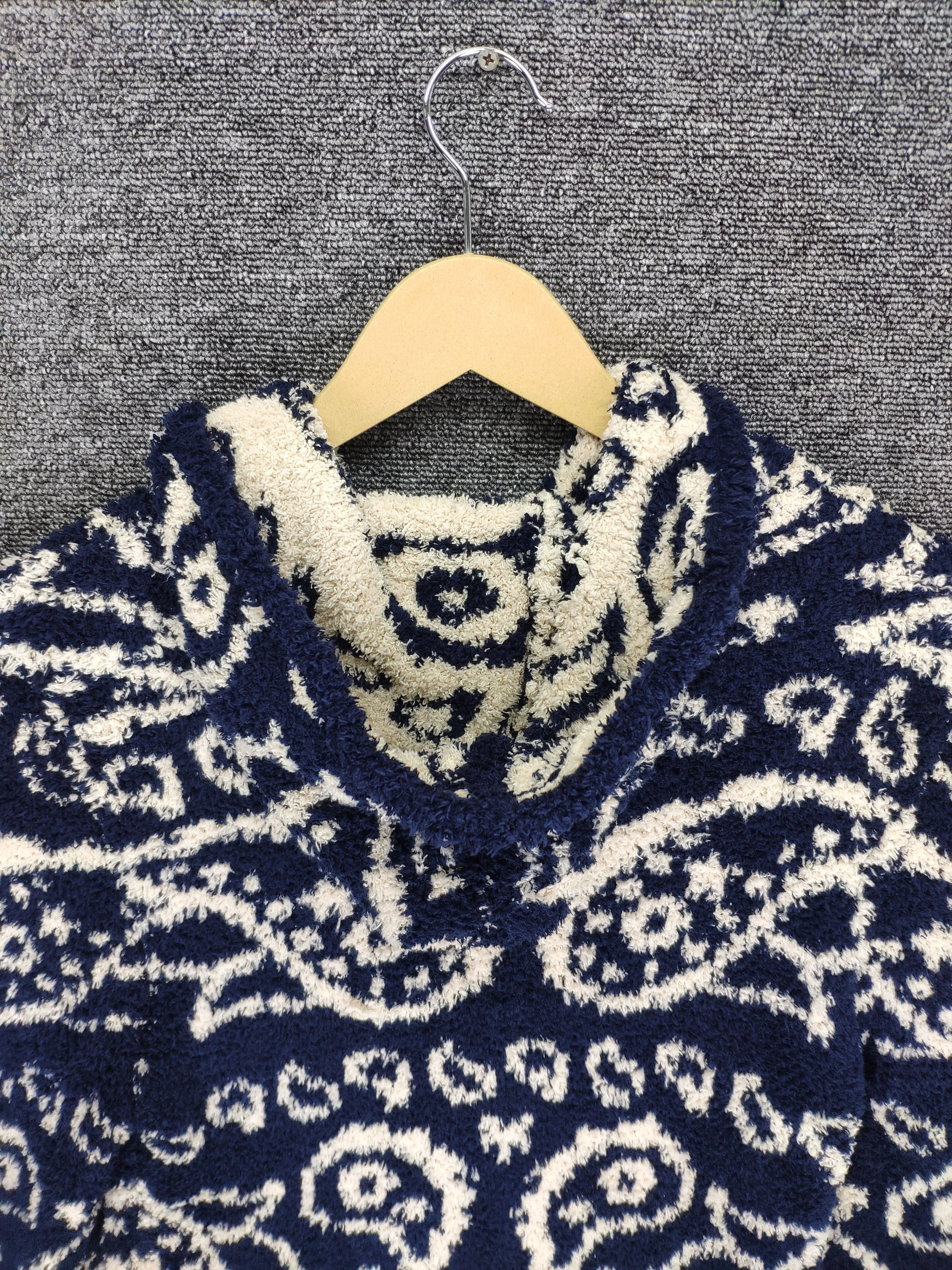 Japanese Brand × Vintage Vintage Fleece Hoodie Paisley Kapital Style Size S / US 4 / IT 40 - 10 Thumbnail