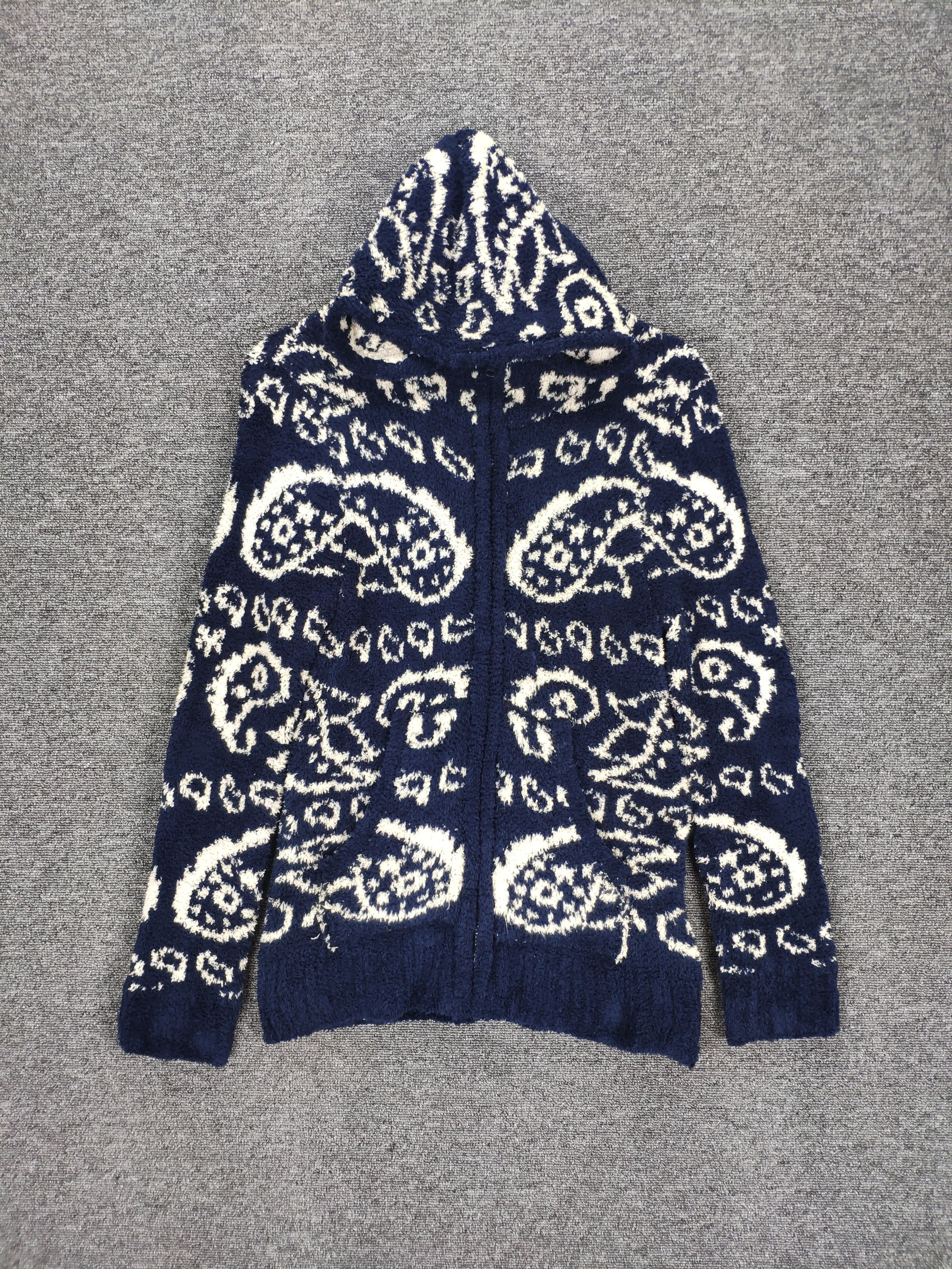 Japanese Brand × Vintage Vintage Fleece Hoodie Paisley Kapital Style Size S / US 4 / IT 40 - 1 Thumbnail