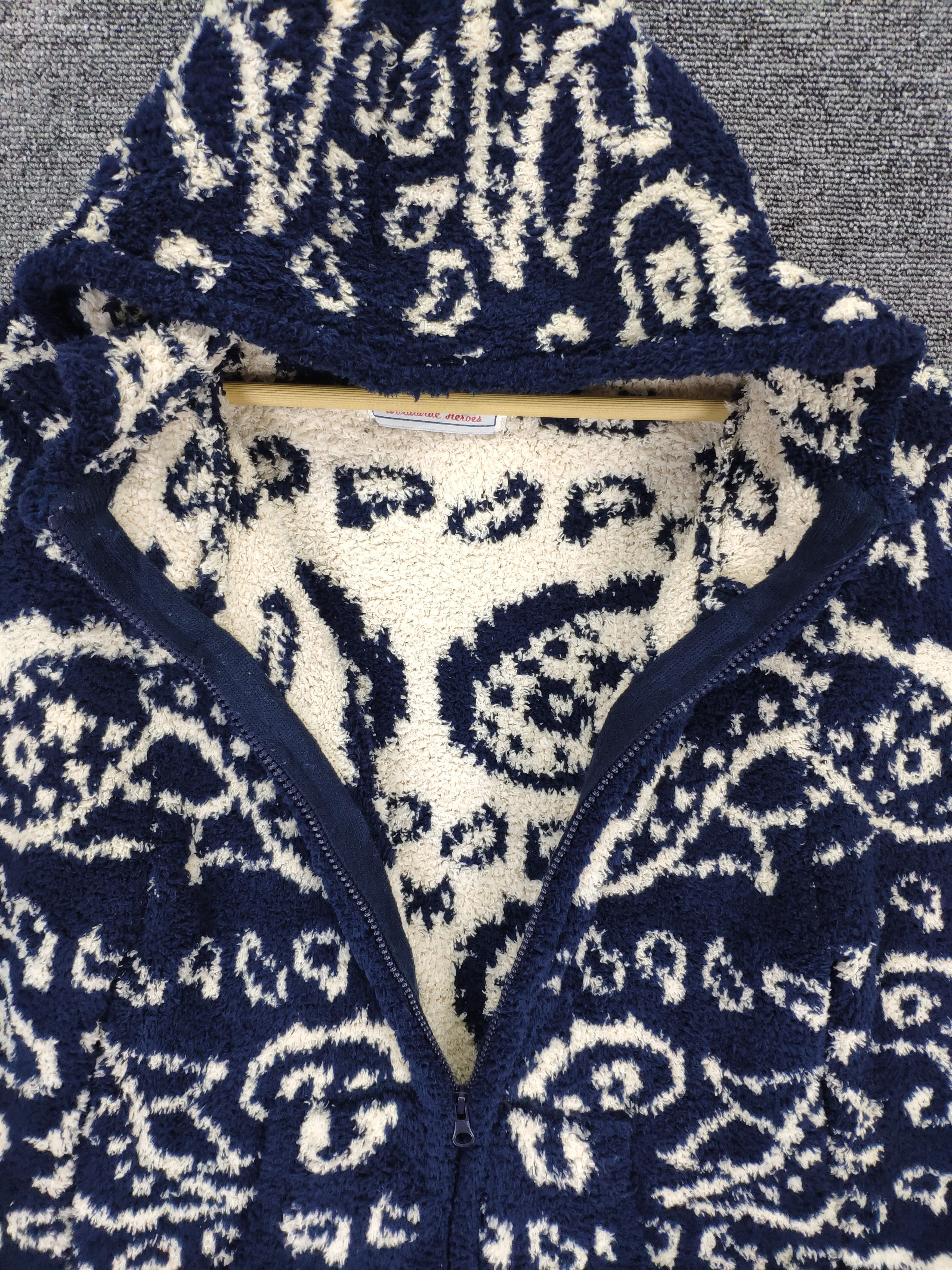 Japanese Brand × Vintage Vintage Fleece Hoodie Paisley Kapital Style Size S / US 4 / IT 40 - 5 Thumbnail