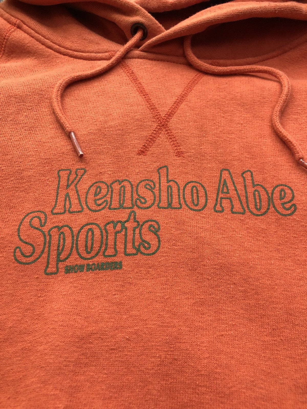 Kensho Abe Vintage Kensho Abe Sports Snow Boarders Orange Hoodie Size US M / EU 48-50 / 2 - 7 Thumbnail