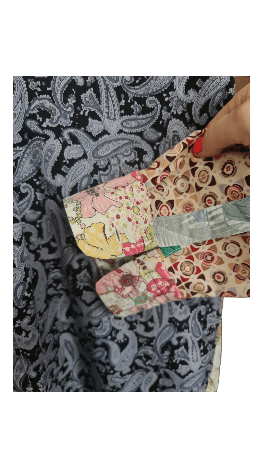 Japanese Brand Foul Fashion Japanese Brand Patchwork Shirt Size US L / EU 52-54 / 3 - 4 Thumbnail