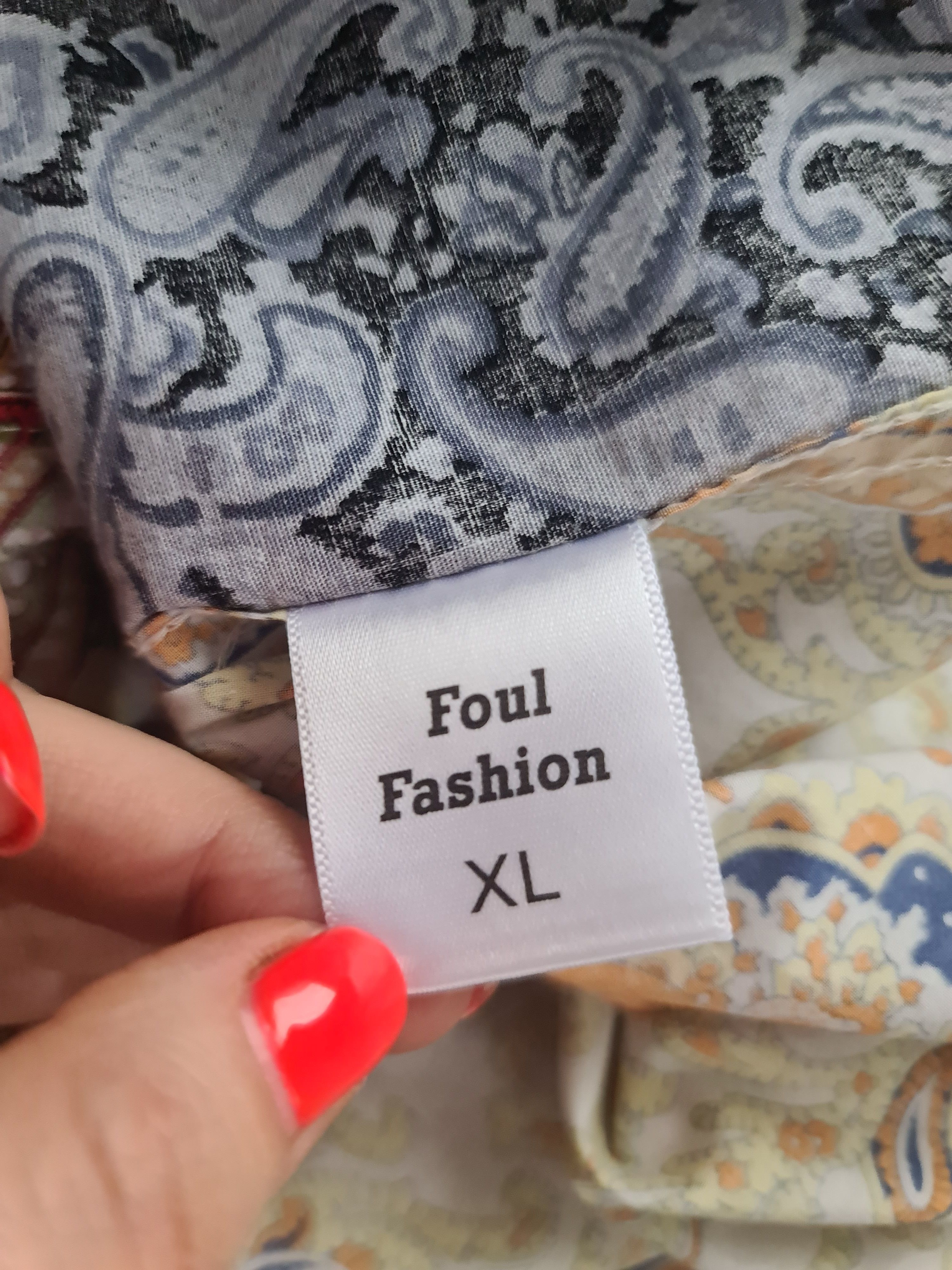 Japanese Brand Foul Fashion Japanese Brand Patchwork Shirt Size US L / EU 52-54 / 3 - 7 Thumbnail
