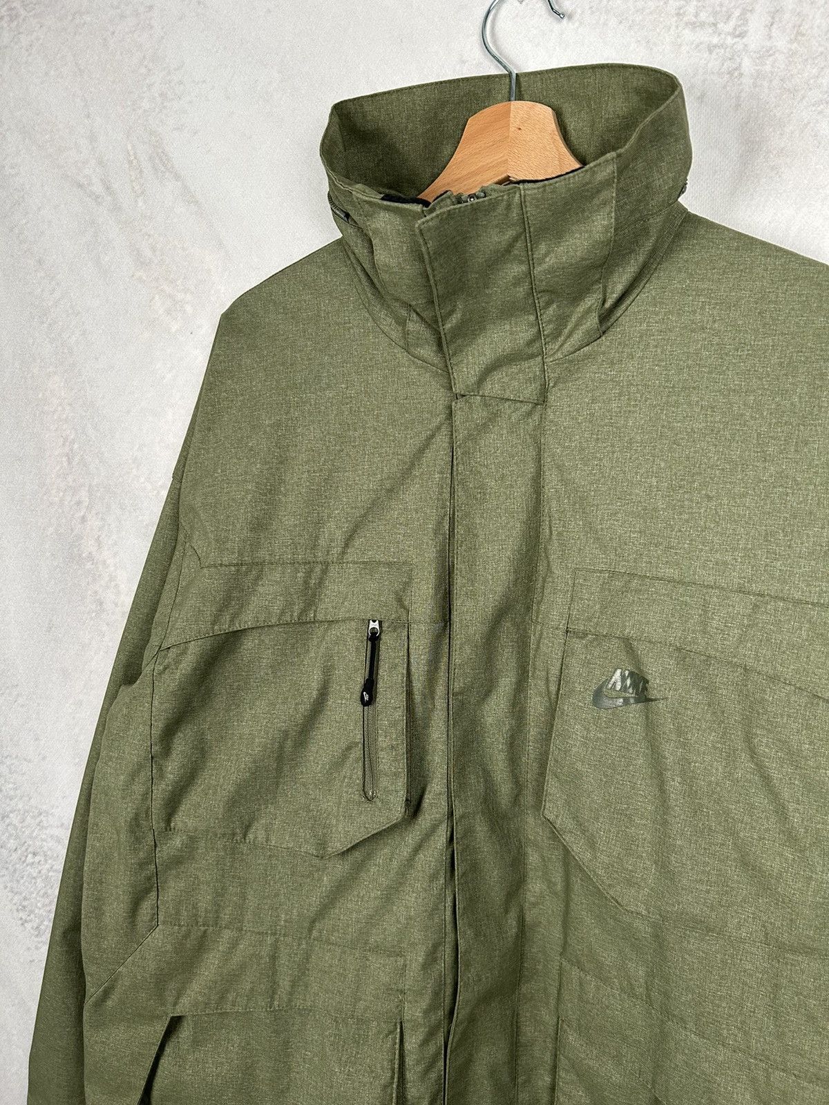 Nike Vintage Nike Y2K Gorpcore Khaki Jacket Retro 90s Size US L / EU 52-54 / 3 - 3 Thumbnail