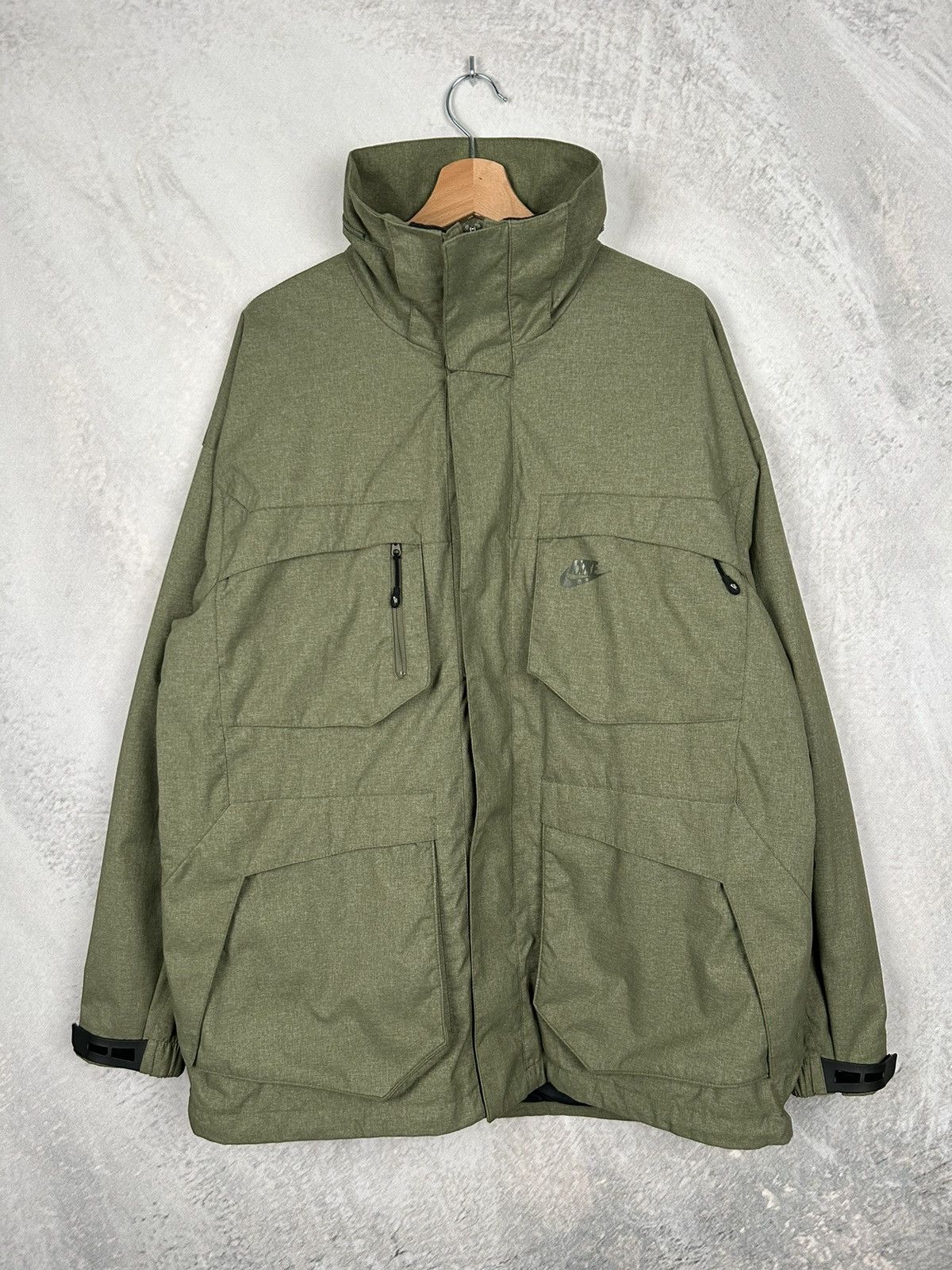 Nike Vintage Nike Y2K Gorpcore Khaki Jacket Retro 90s Size US L / EU 52-54 / 3 - 1 Thumbnail