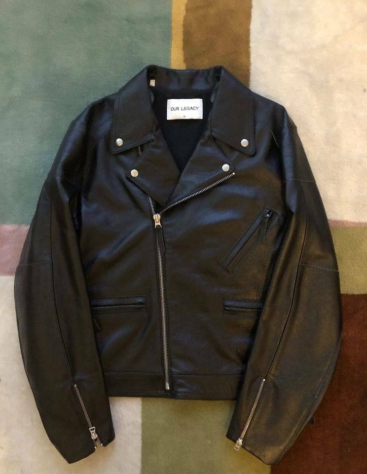 Legacy Black Leather Biker Jacket