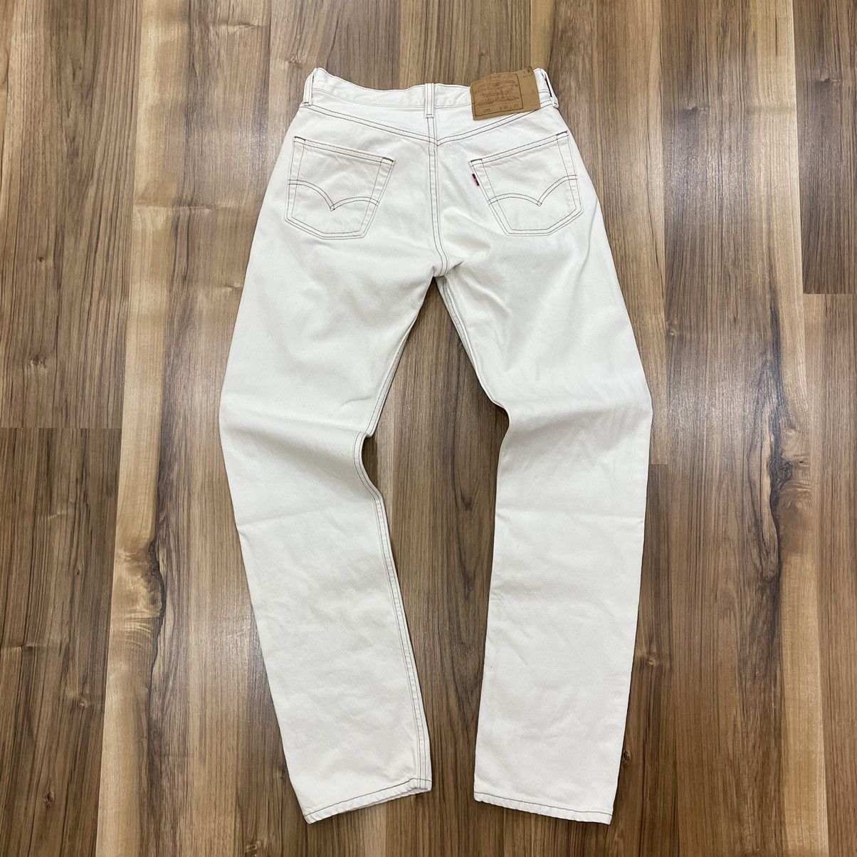 Levi's Luxury Levi’s Jeans W30xL34 Rare Streetwear 90s Pants White Size US 30 / EU 46 - 1 Thumbnail