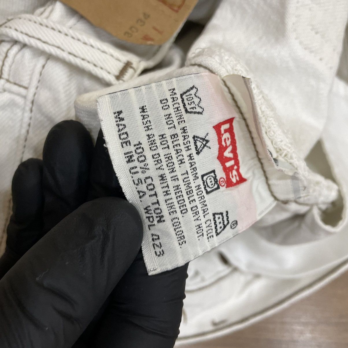 Levi's Luxury Levi’s Jeans W30xL34 Rare Streetwear 90s Pants White Size US 30 / EU 46 - 10 Thumbnail
