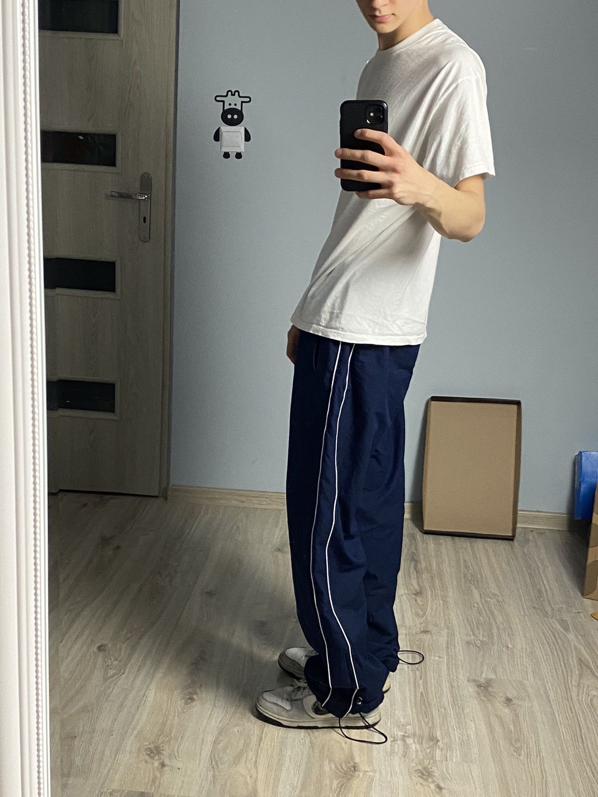 Nike Vintage y2k nike track pants navy blue size XL Size US 32 / EU 48 - 13 Thumbnail