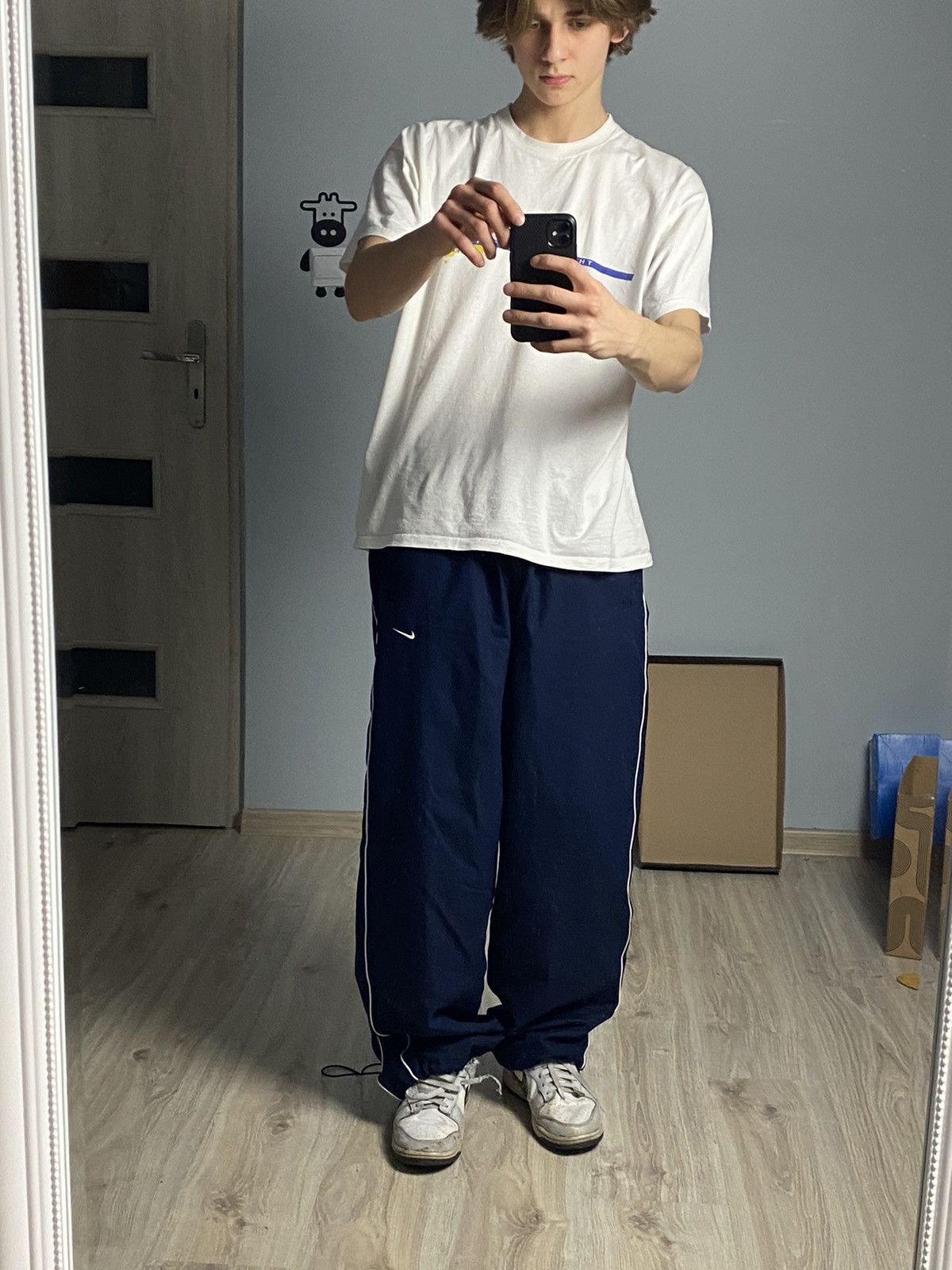 Nike Vintage y2k nike track pants navy blue size XL Size US 32 / EU 48 - 12 Thumbnail
