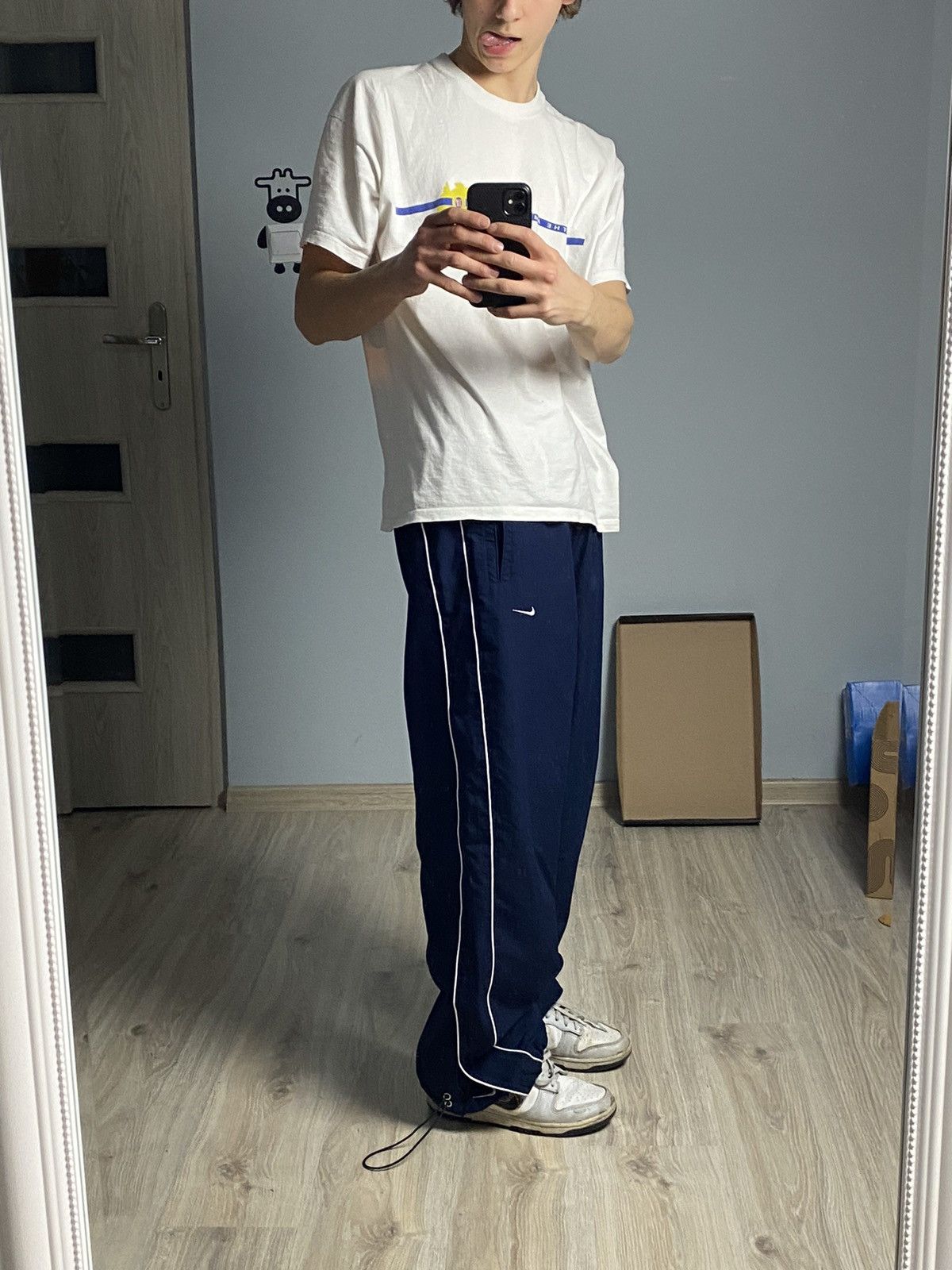 Nike Vintage y2k nike track pants navy blue size XL Size US 32 / EU 48 - 11 Thumbnail