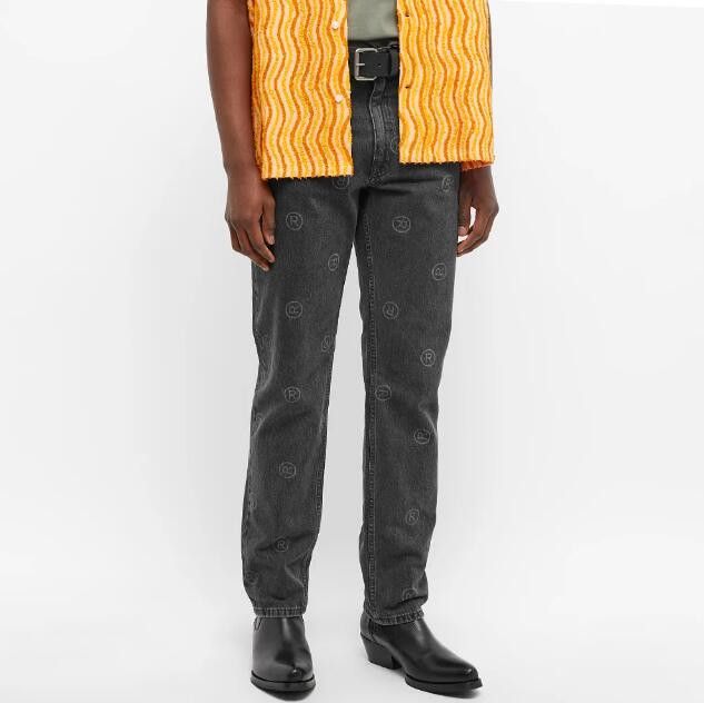 Martine Rose BNWT SS22 MARTINE ROSE ALL OVER LOGO JEANS XS Size US 28 / EU 44 - 1 Thumbnail