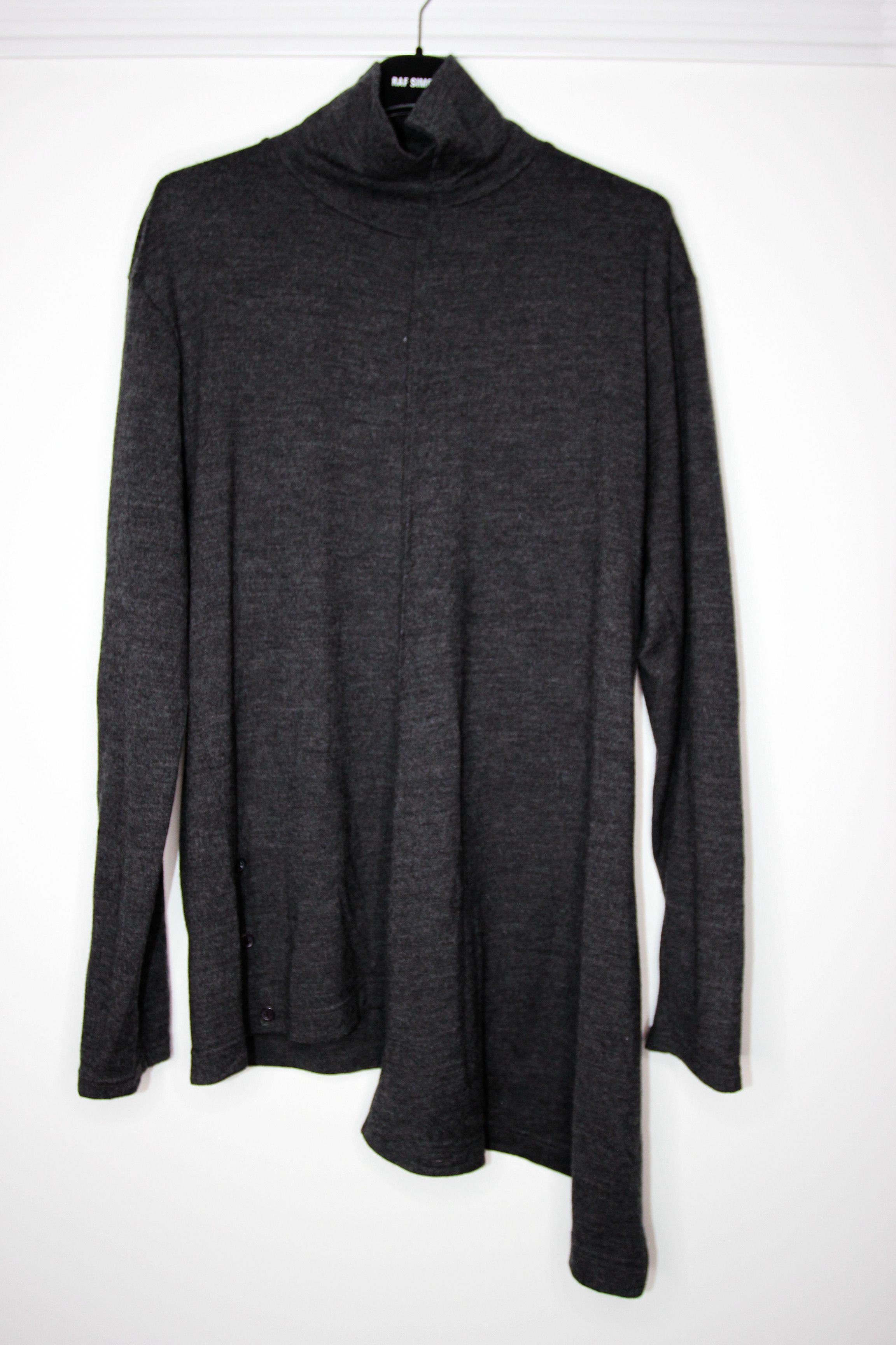 Yohji Yamamoto BNWT AW21 YOHJI YAMAMOTO POUR HOMME ASYMMETRIC SWEATER 1 Size US S / EU 44-46 / 1 - 2 Thumbnail