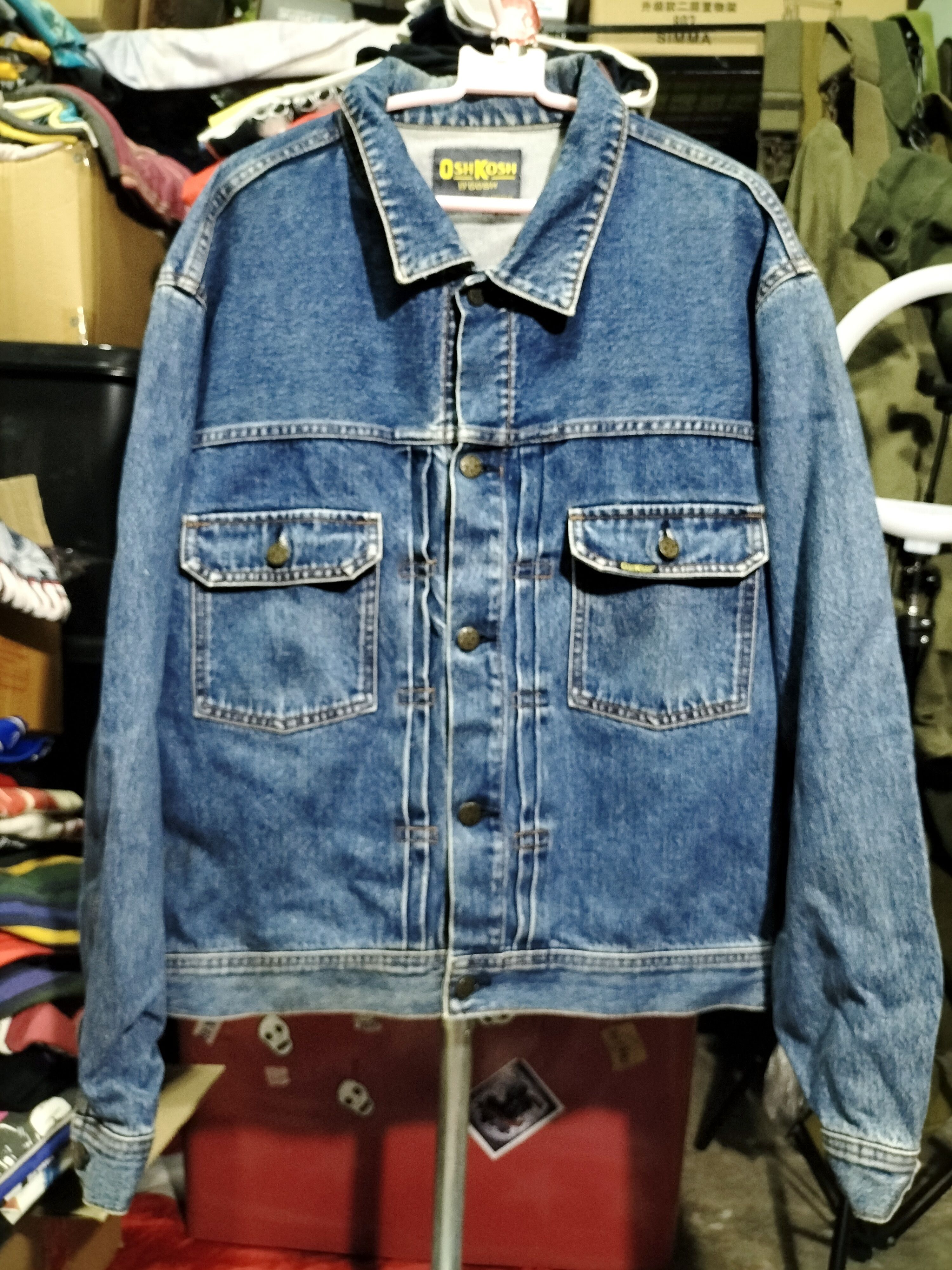 image of Oshkosh Jacket Type 2 Workwear Mensfashion in Dark Blue, Men's (Size Large)