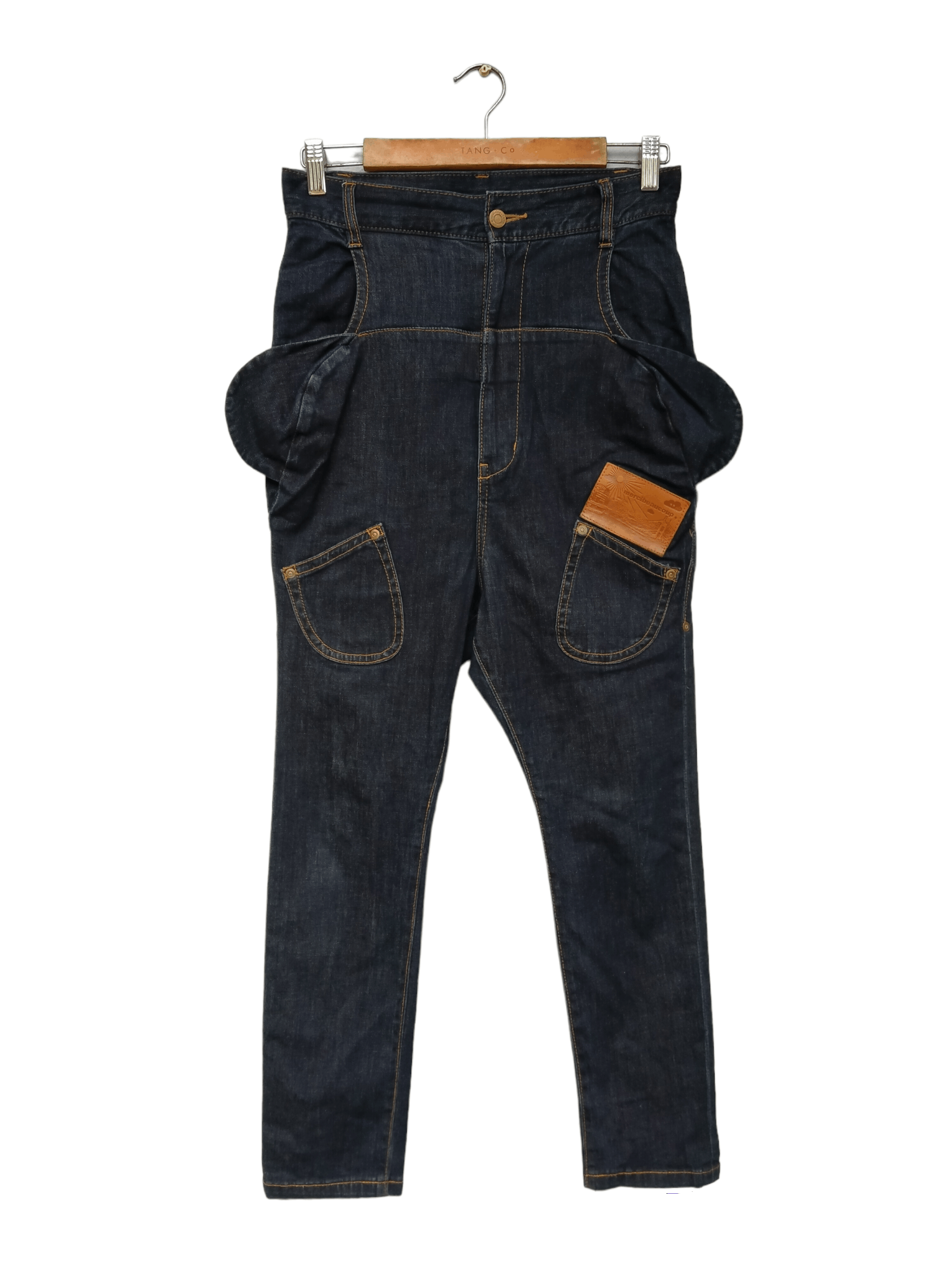 Issey Miyake Vintage Mercibeacoup Baggy Dropcrotch Denim Pant Size US 29 - 17 Thumbnail