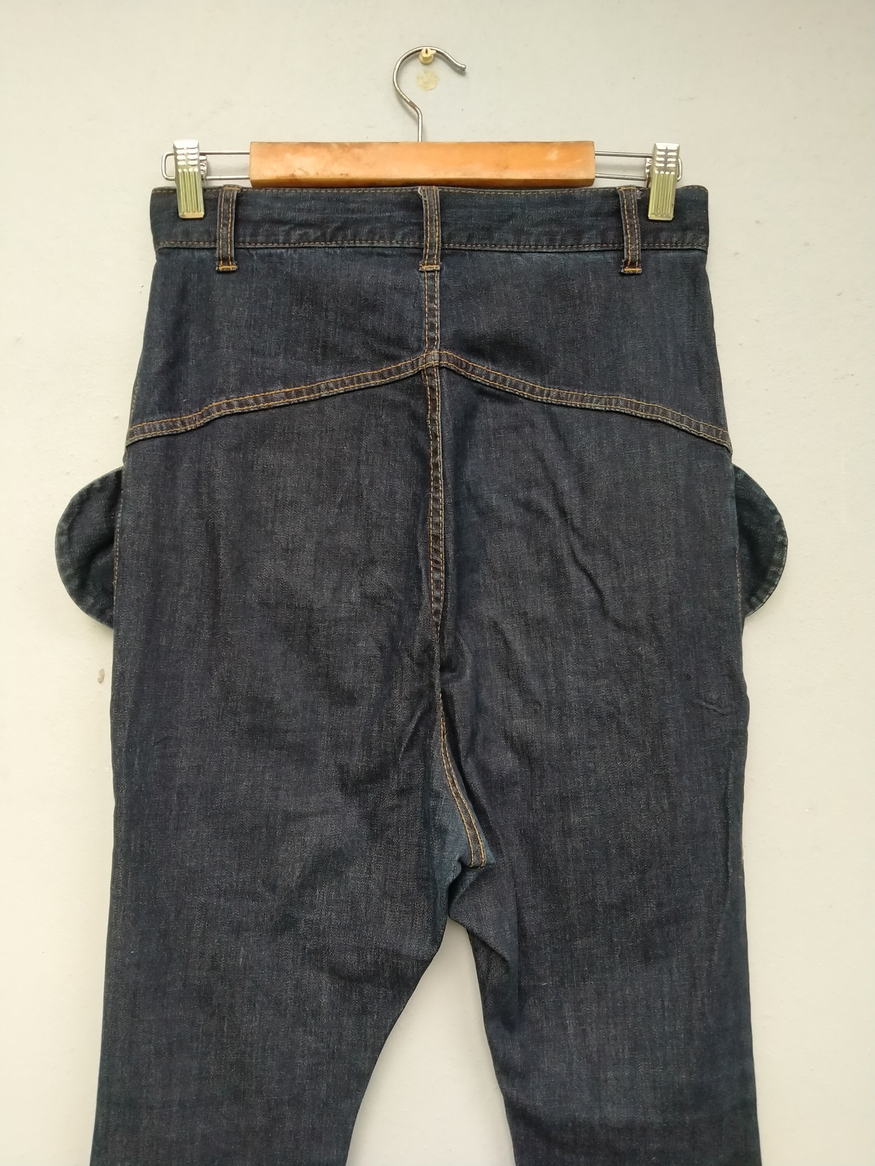 Issey Miyake Vintage Mercibeacoup Baggy Dropcrotch Denim Pant Size US 29 - 11 Thumbnail