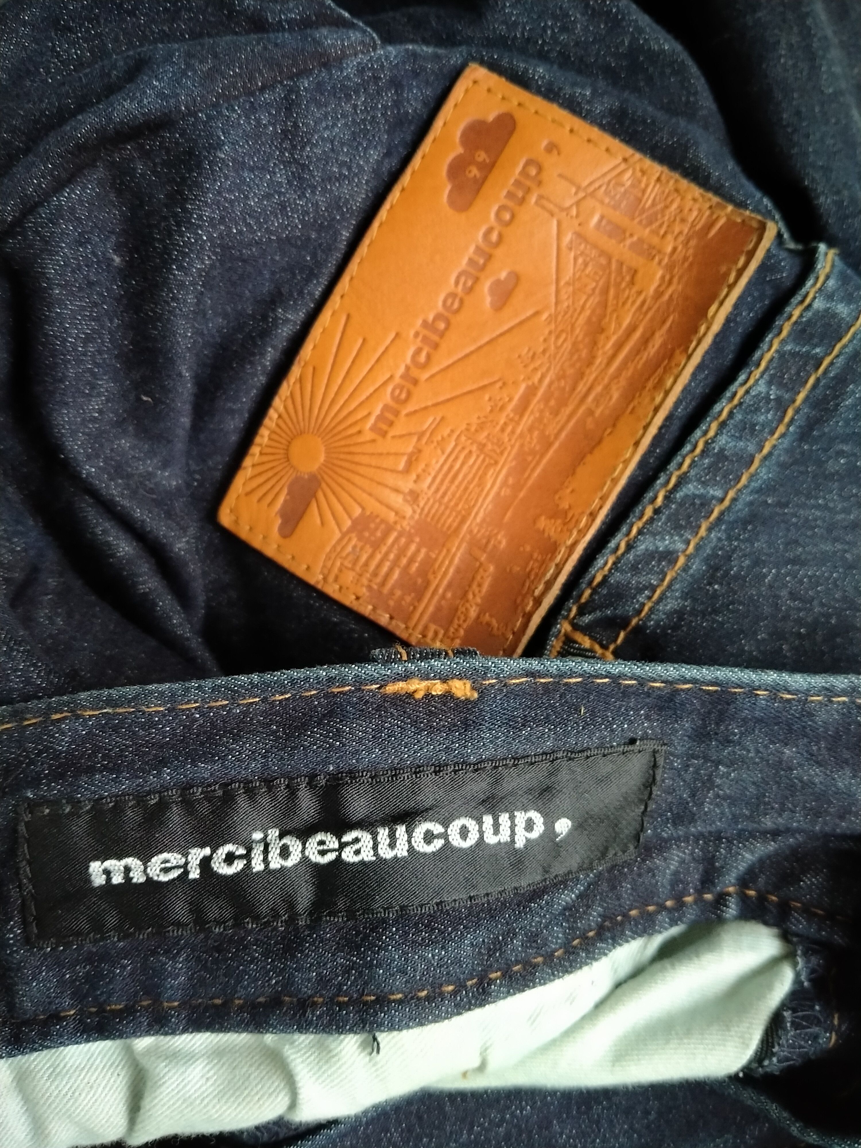 Issey Miyake Vintage Mercibeacoup Baggy Dropcrotch Denim Pant Size US 29 - 14 Thumbnail