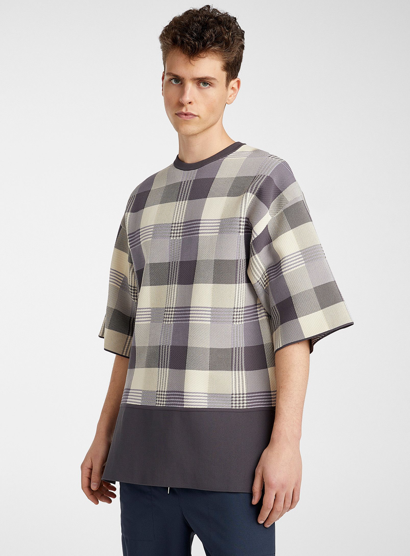 image of Ss20 Oamc Plaid Sweater S, Men's (Size Small)