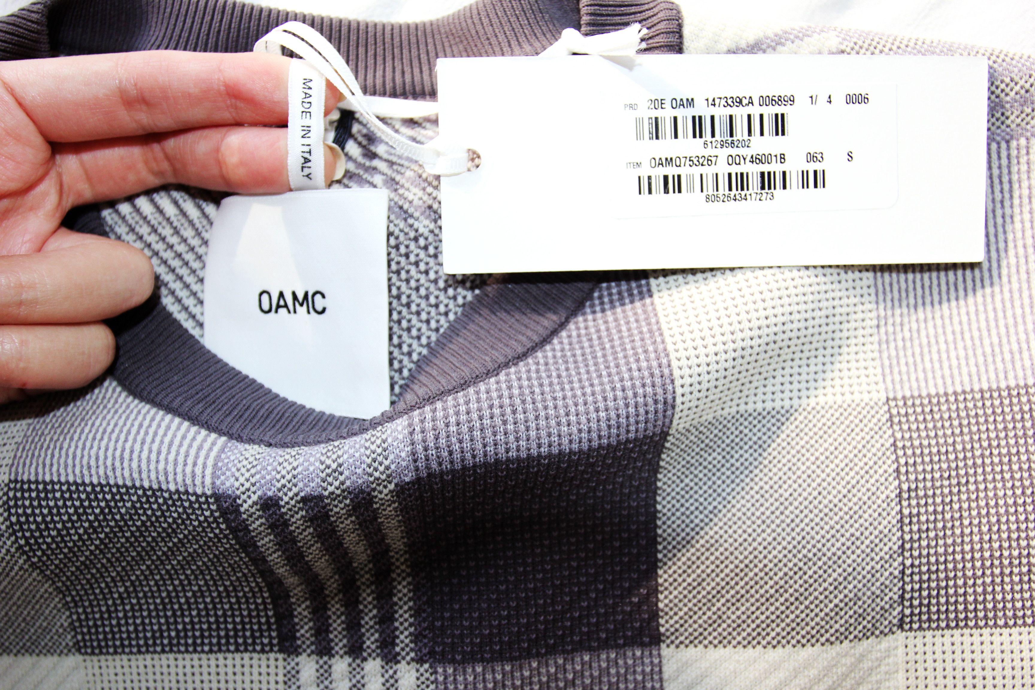 OAMC BNWT SS20 OAMC PLAID SWEATER S Size US S / EU 44-46 / 1 - 7 Thumbnail
