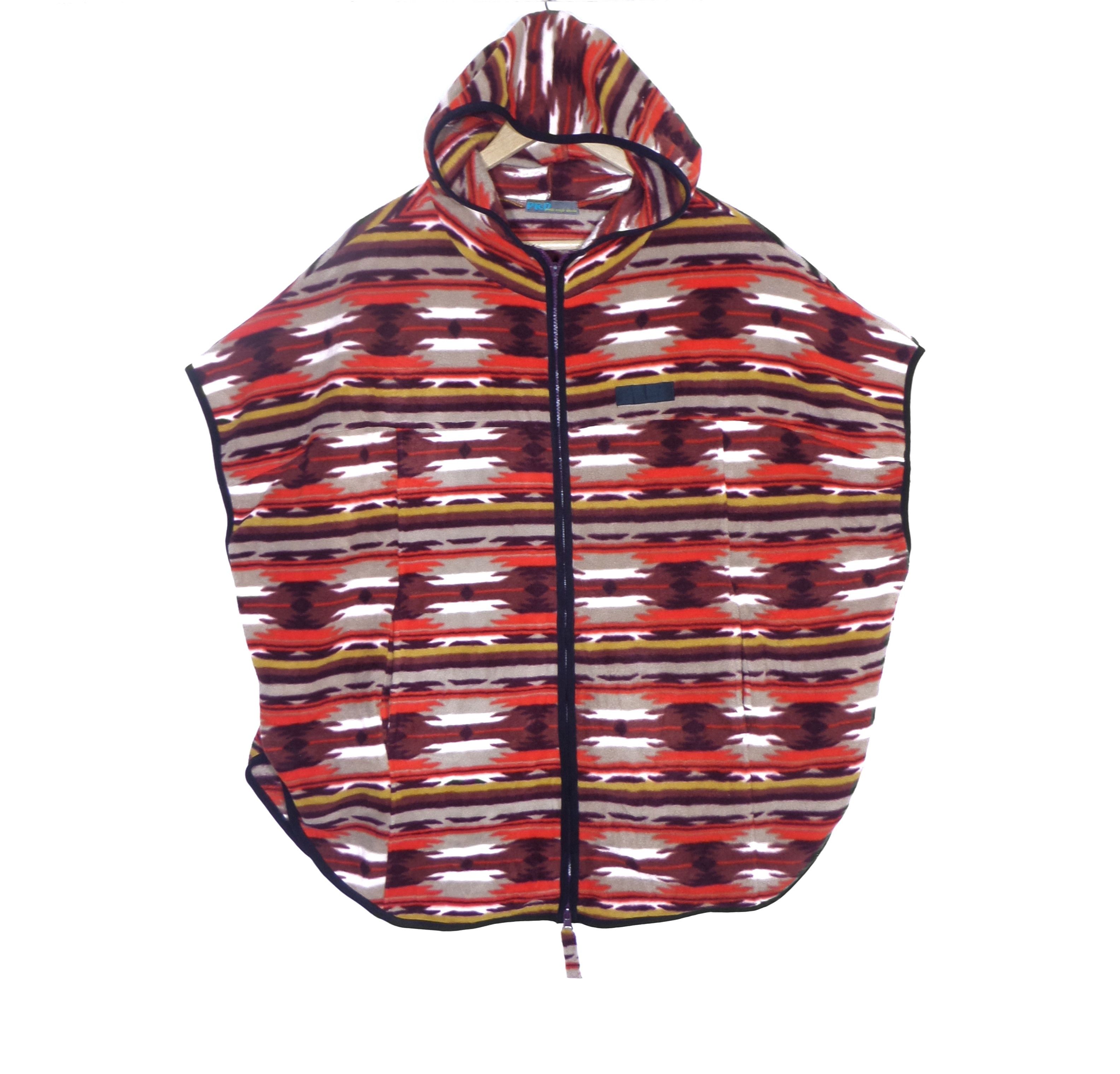 Japanese Brand × Vintage Navajo hoodie jacket fleece jacket japanese brand Size US XL / EU 56 / 4 - 1 Thumbnail