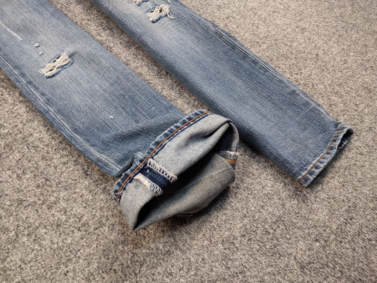 Levi's Vintage 90s Levis 505 Limited Edition Distressed Denim Jeans Size US 34 / EU 50 - 10 Thumbnail