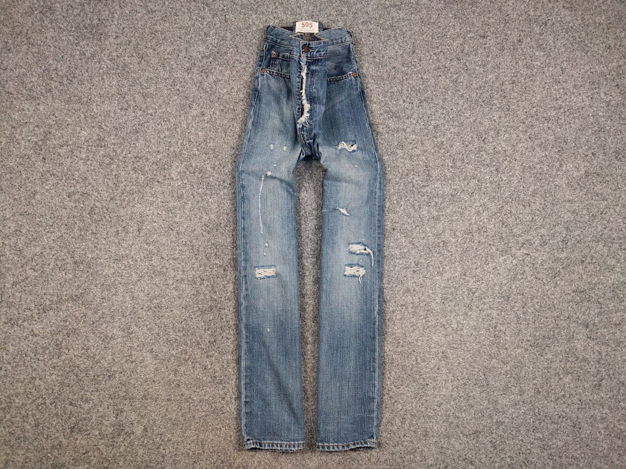 Levi's Vintage 90s Levis 505 Limited Edition Distressed Denim Jeans Size US 34 / EU 50 - 1 Thumbnail