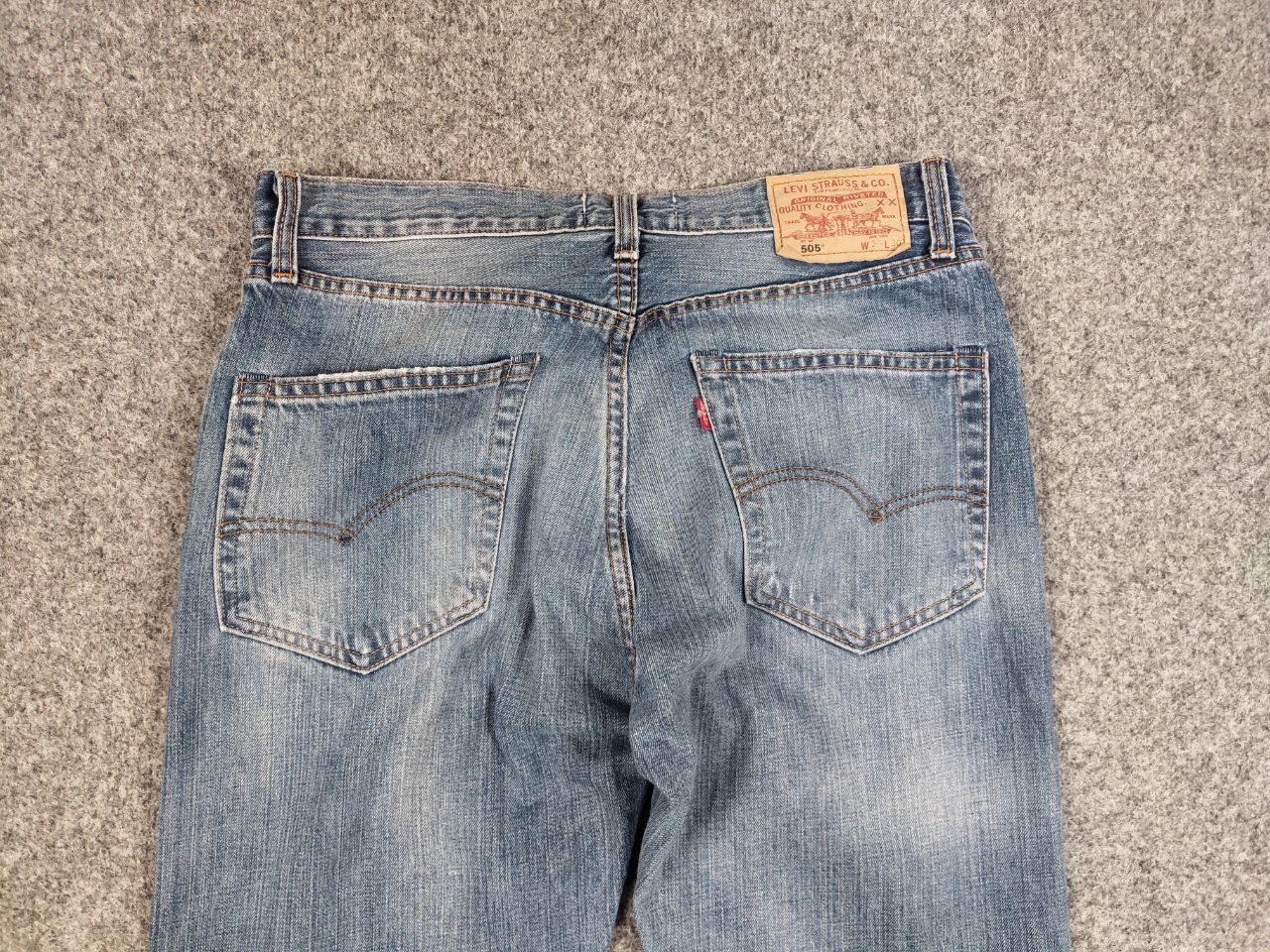Levi's Vintage 90s Levis 505 Limited Edition Distressed Denim Jeans Size US 34 / EU 50 - 15 Thumbnail