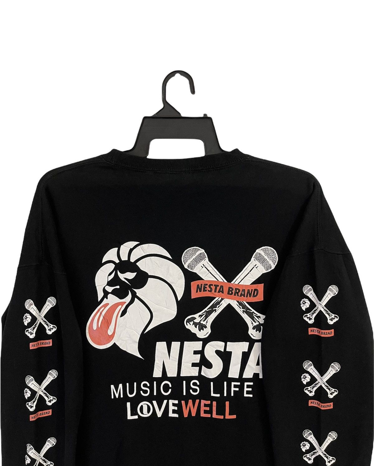 Japanese Brand Nesta Brand Sweatshirt Big Spellout Logo Size US XXL / EU 58 / 5 - 6 Thumbnail