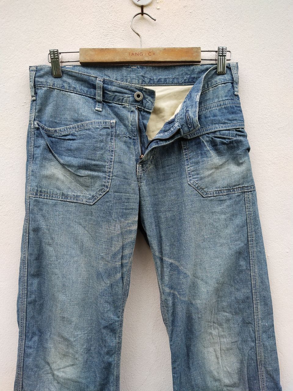 Orslow Vintage Military Fatigue DMG Denim Pants 50s Inspiration Size US 31 - 4 Thumbnail