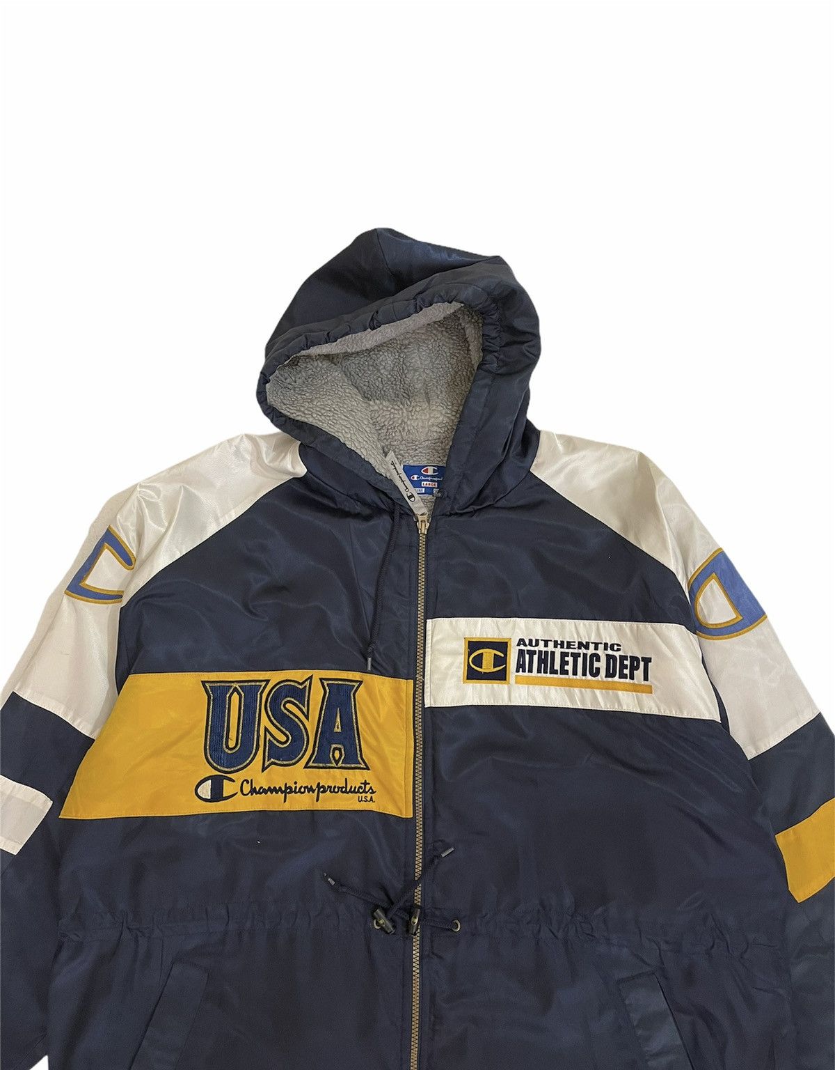 Champion × Vintage vintage champion product usa jacket big logo streetwear Size US L / EU 52-54 / 3 - 4 Thumbnail