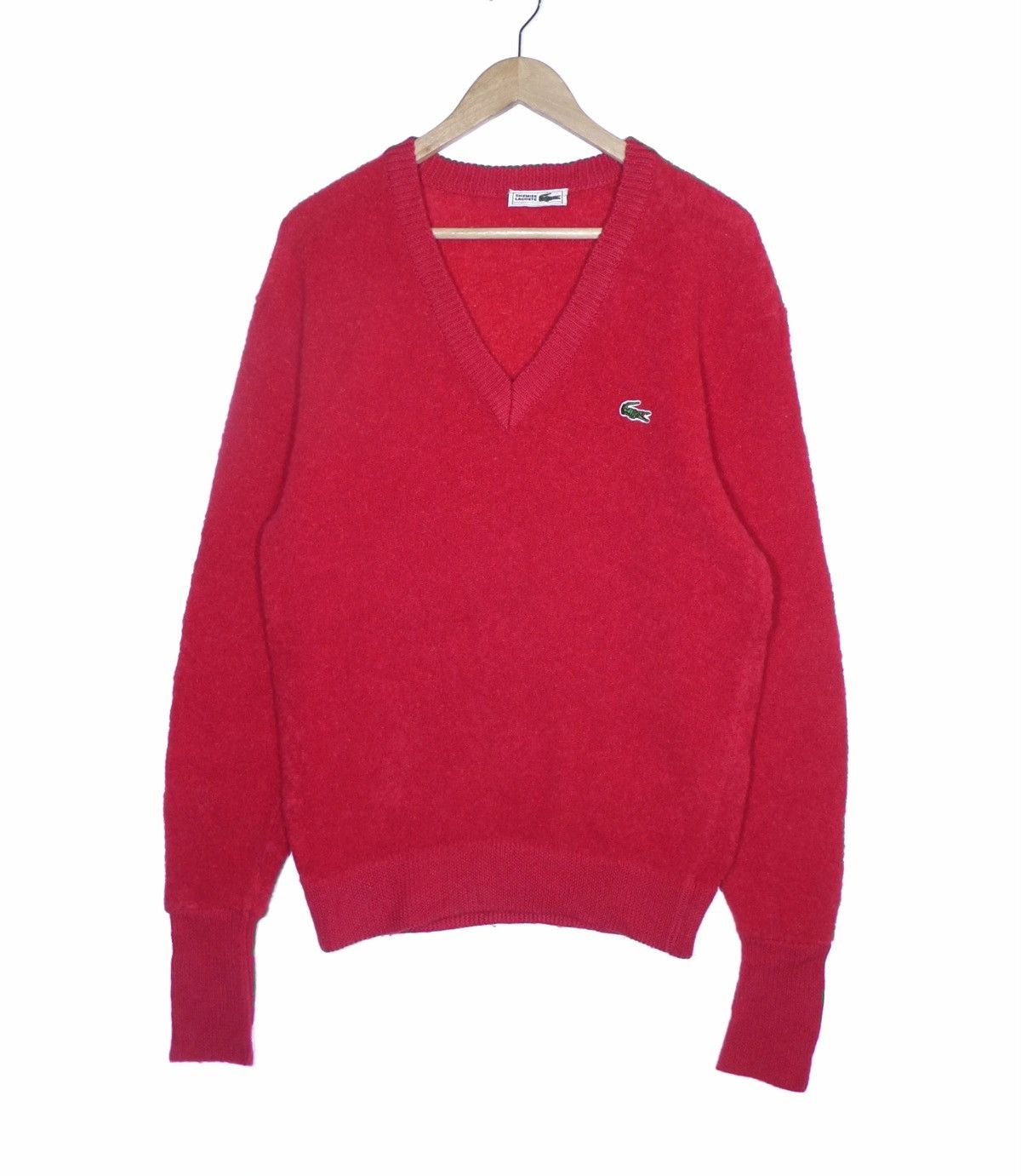Lacoste × Vintage Vintage Lacoste Wool Sweatshirt Activewear streetwear Size US L / EU 52-54 / 3 - 1 Thumbnail