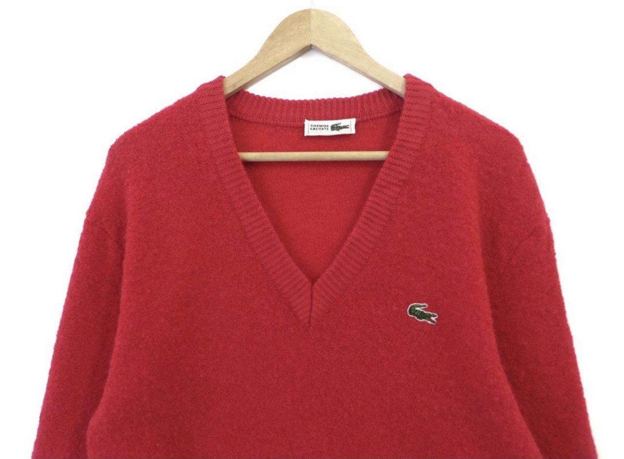 Lacoste × Vintage Vintage Lacoste Wool Sweatshirt Activewear streetwear Size US L / EU 52-54 / 3 - 3 Thumbnail