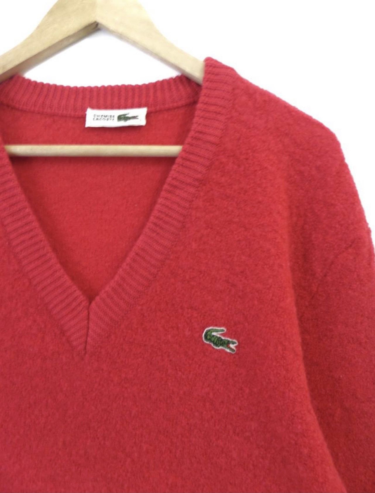 Lacoste × Vintage Vintage Lacoste Wool Sweatshirt Activewear streetwear Size US L / EU 52-54 / 3 - 5 Thumbnail