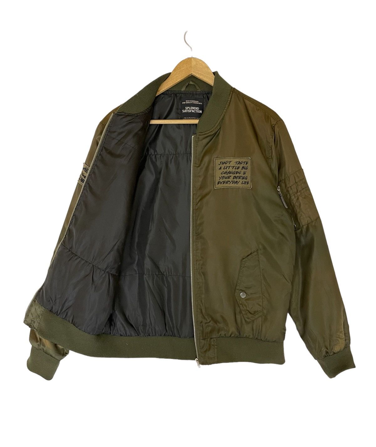 Vintage Vintage bomber jacket splendid satisfaction jacket Size US L / EU 52-54 / 3 - 3 Thumbnail