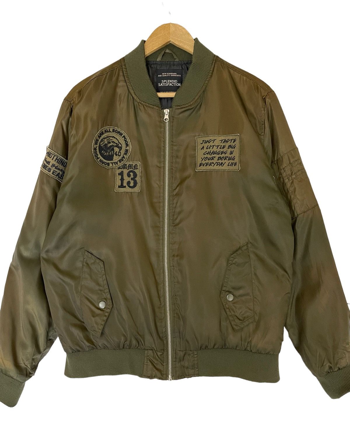 Vintage Vintage bomber jacket splendid satisfaction jacket Size US L / EU 52-54 / 3 - 5 Thumbnail
