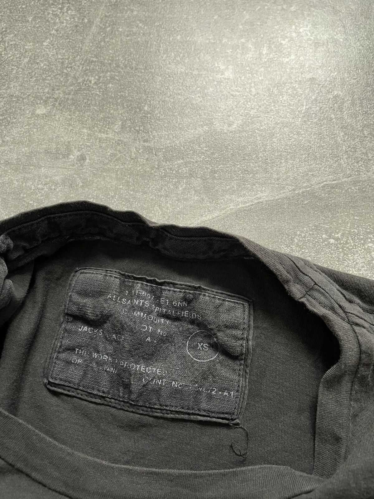 Allsaints × Japanese Brand japan Allsaints tee y2k Tshirt distressed alt punk goth rock Size US XS / EU 42 / 0 - 3 Thumbnail
