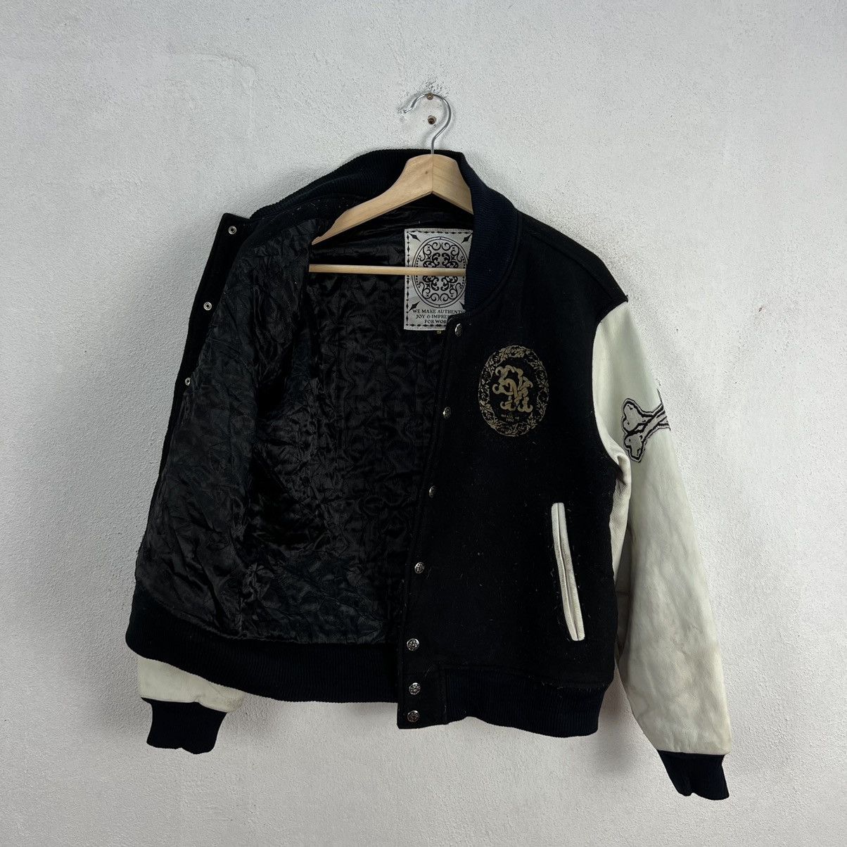 Japanese Brand VINTAGE VARSITY JACKET DEMAGOGUE BIG LOGO EMBROIDERED Size US S / EU 44-46 / 1 - 9 Thumbnail