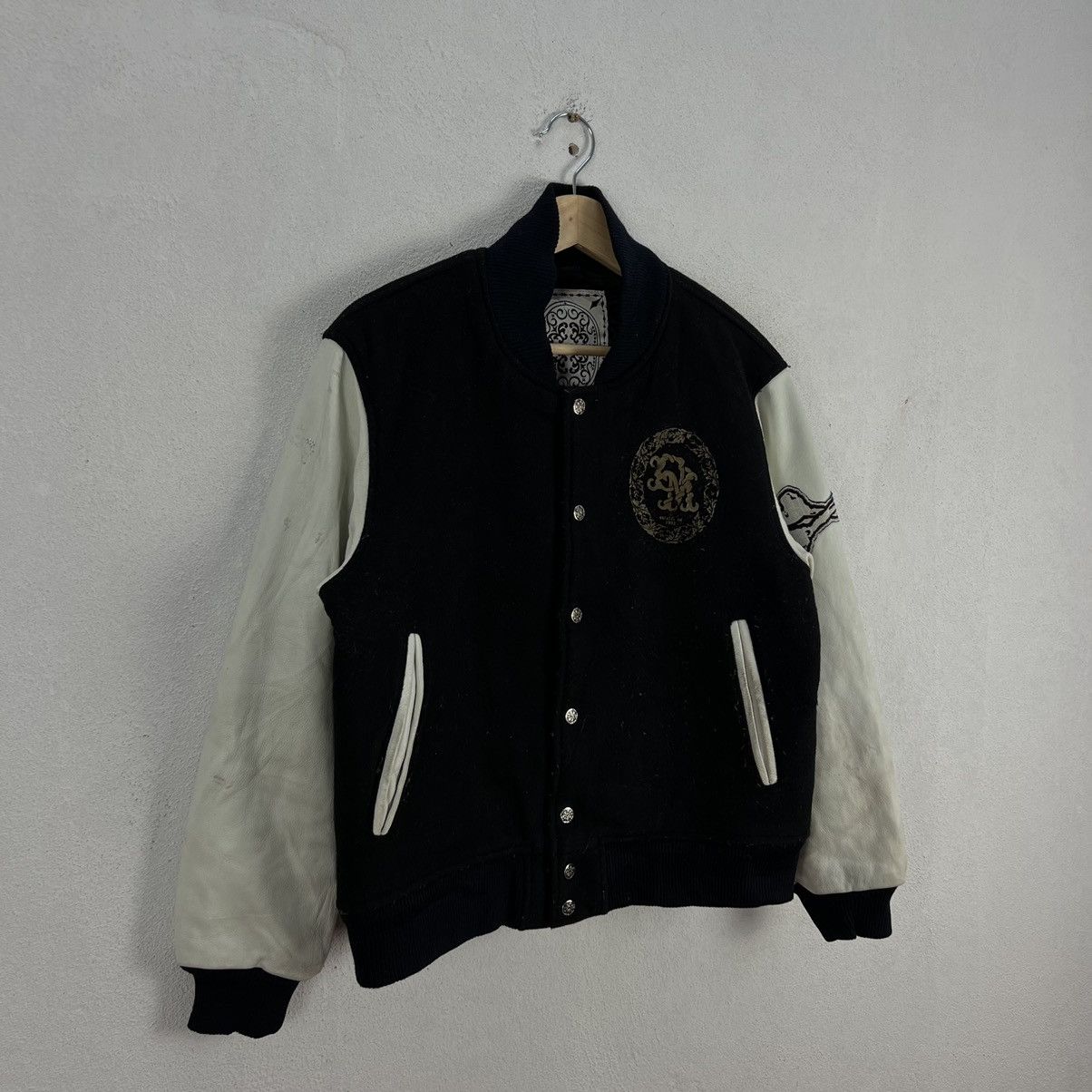 Japanese Brand VINTAGE VARSITY JACKET DEMAGOGUE BIG LOGO EMBROIDERED Size US S / EU 44-46 / 1 - 3 Thumbnail