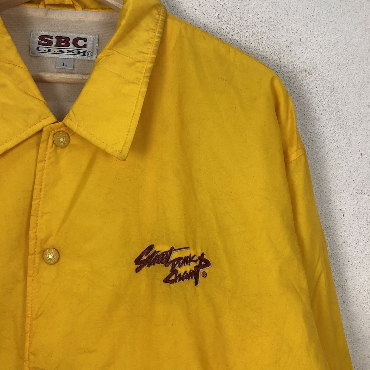Japanese Brand VINTAGE SBC CLASH BIG LOGO COACH JACKET Size US L / EU 52-54 / 3 - 4 Thumbnail