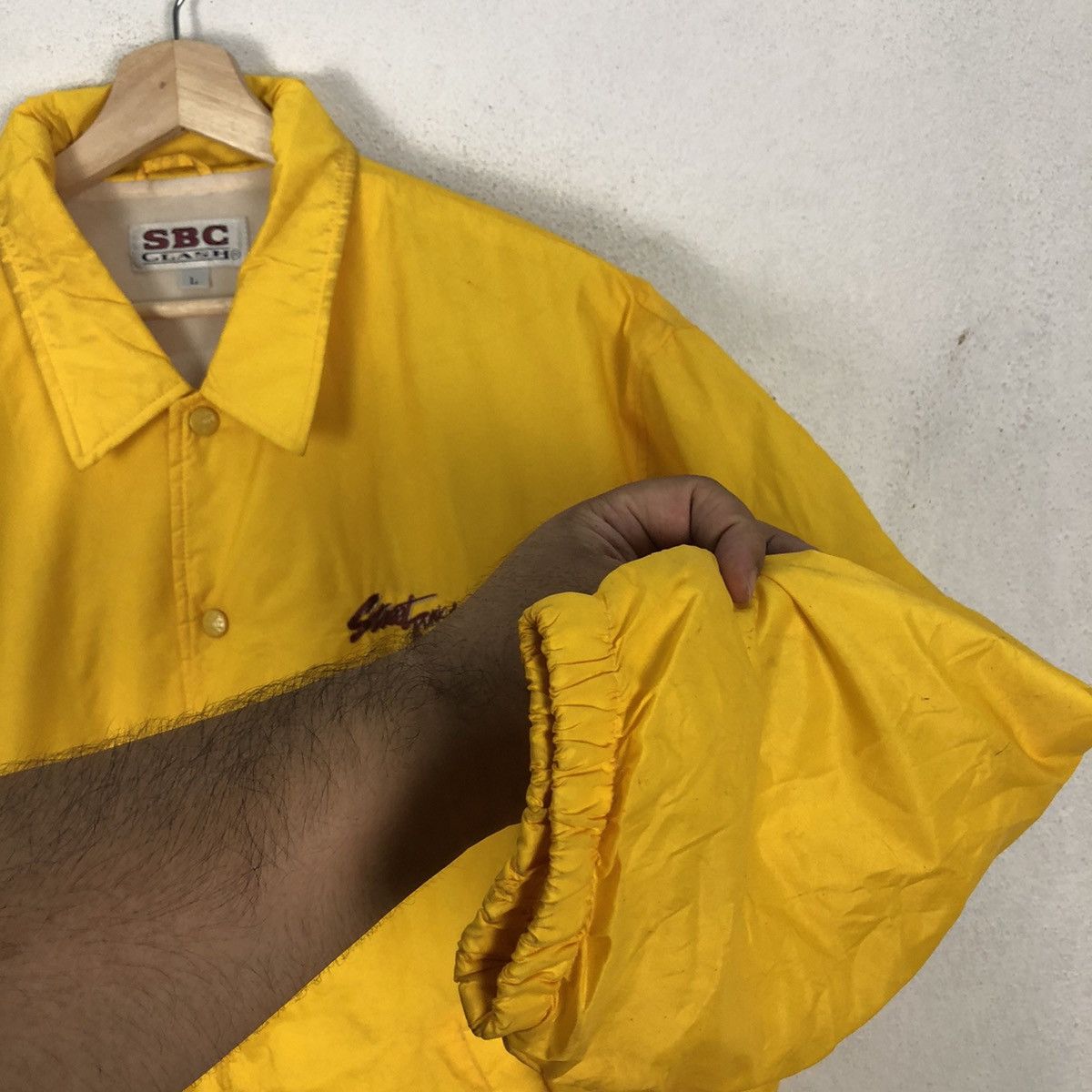 Japanese Brand VINTAGE SBC CLASH BIG LOGO COACH JACKET Size US L / EU 52-54 / 3 - 7 Thumbnail