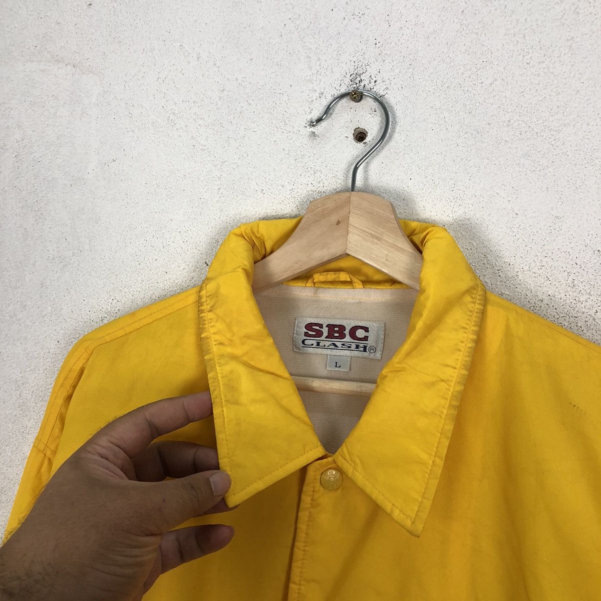 Japanese Brand VINTAGE SBC CLASH BIG LOGO COACH JACKET Size US L / EU 52-54 / 3 - 6 Thumbnail