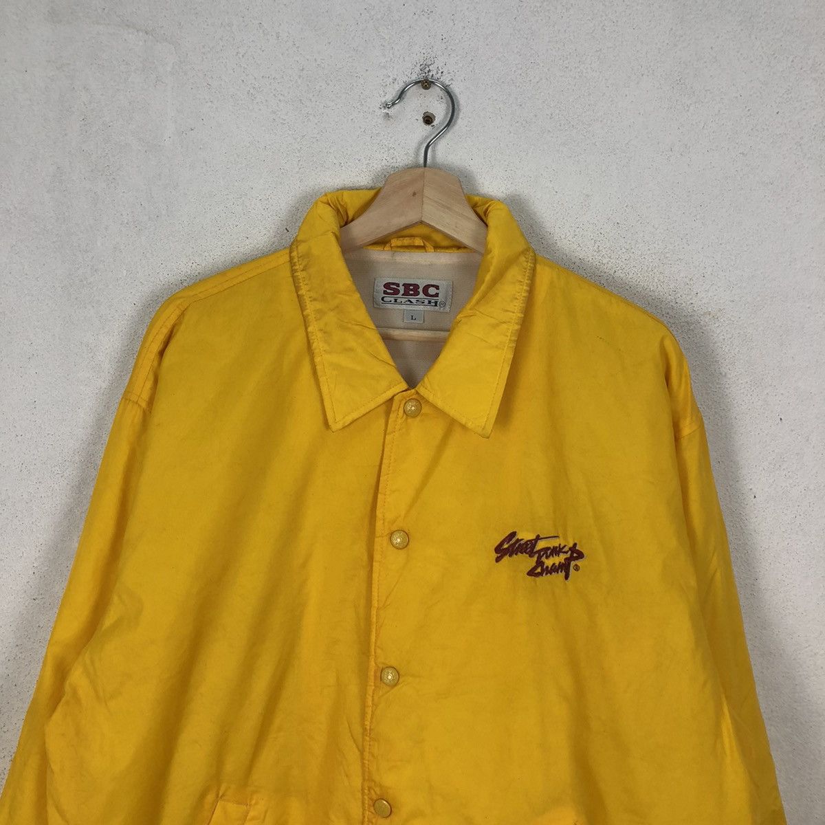 Japanese Brand VINTAGE SBC CLASH BIG LOGO COACH JACKET Size US L / EU 52-54 / 3 - 3 Thumbnail